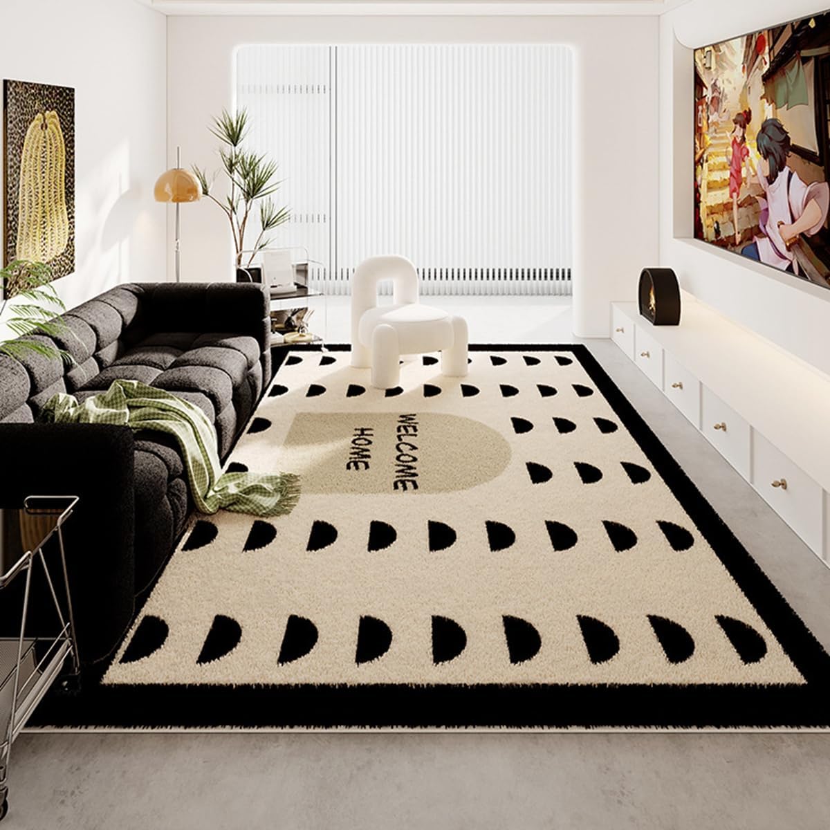 Frisence カーペット ラグマット 絨毯 厚手 防寒 床暖房対応 滑り止め付き 洗える 低ホコリ 防ダニ インテリア ホットカーペット対応 お手入れ簡単 耐久性 耐摩耗性 防音機能 FRIDT29C