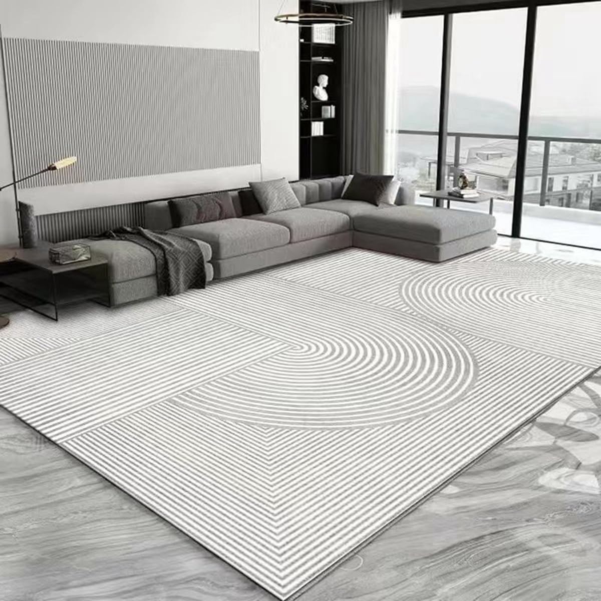 Tuokus カーペット 120×160cm 洗える ラグ 滑り止め付き 防音・防寒・床暖房対応 ラグマット 折りたたみ コンパクト収納可能 おしゃれ ふわふわ 北欧風 リビング 寝室 子供部屋用 FRIDT79