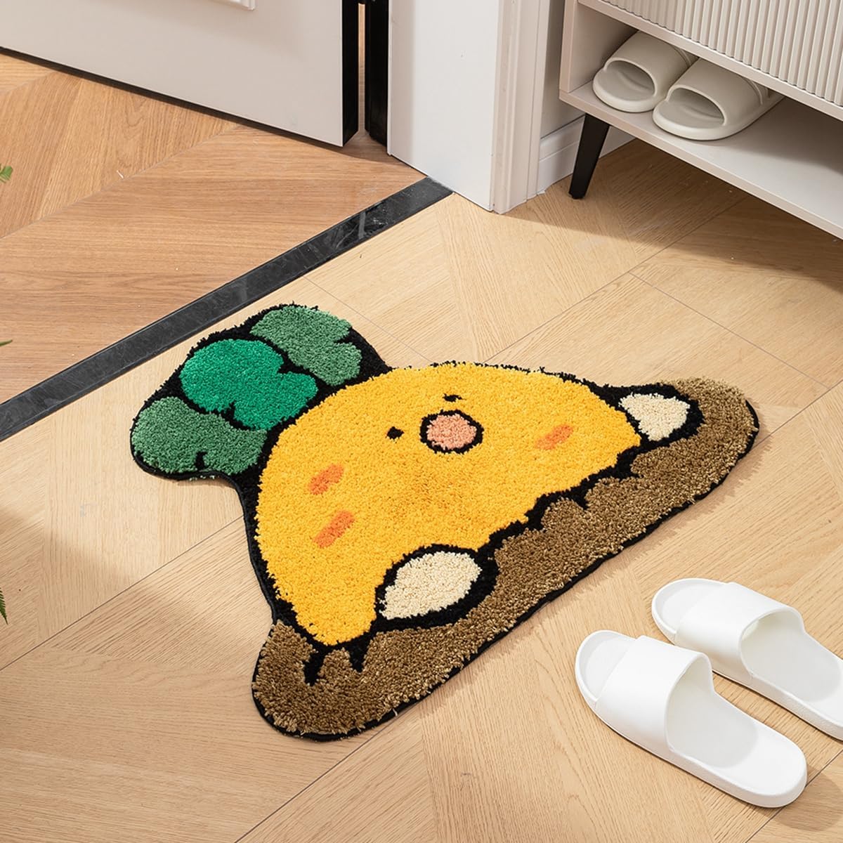 「Tuokus」バスマット 80×50cm 足拭きマット お風呂マット 玄関マット 吸水速乾滑り止め 風呂マット ふんわり 超厚い 吸水速乾 滑り止め ふわふわ 洗える 丸洗い可能 洗面所 脱衣所 浴室 キッチン 台所 TYSD60