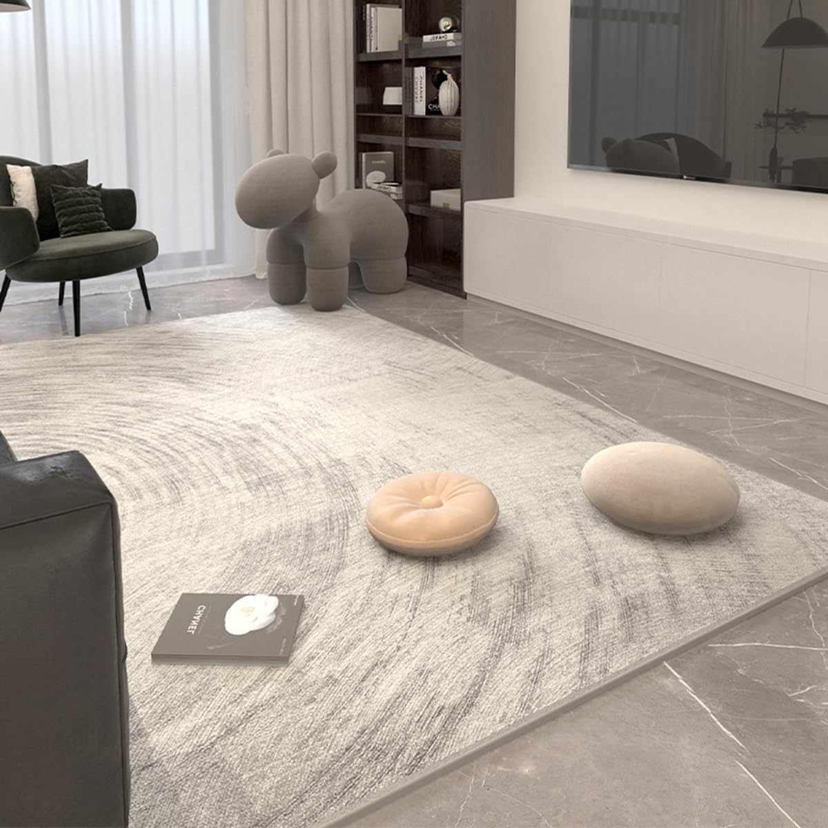 「ORRMALL」カーペット ラグマット ラグ 滑り止め付き センターカーペット 模造カシミヤ 3畳4畳5畳6畳 厚み 長方形 絨毯 抗菌防臭 防ダニ 床暖房対応 シャギーラグ 絨毯 滑り止め付き ふわふわ サラサラ 長方形 カラフルパターン ORFYR123