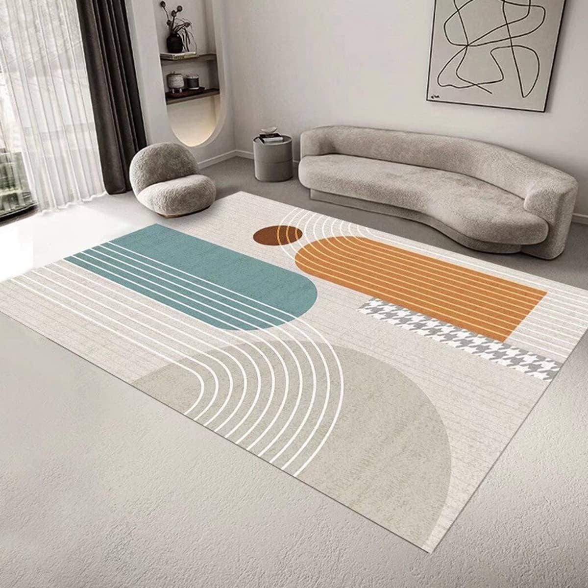 「Tuokus」 カーペット ラグマット リントフリー わびさび ラグ 北欧 じゅうたん 洗える 3畳4畳5畳6畳 防ダニ センターカーペット かわいい 抗菌 消臭 シャギーラグ 滑り止め付き ふわふわ サラサラ 長方形 夏秋冬