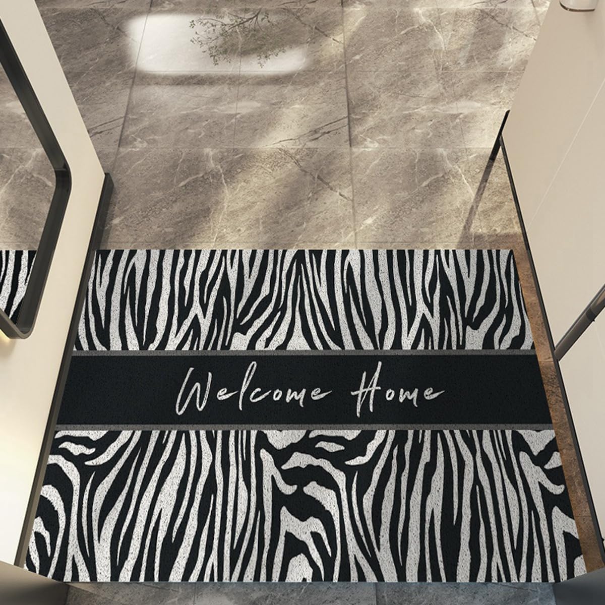 「Tuokus」玄関マット ドアマット 泥落としマット フロアマット マット キッチンマット タイルカーペット 床マット 屋外 滑り止め 耐磨耗性 速乾 吸水 洗える 店舗 飲食店 オフィス 事務所 XGDianj73 45*75cm