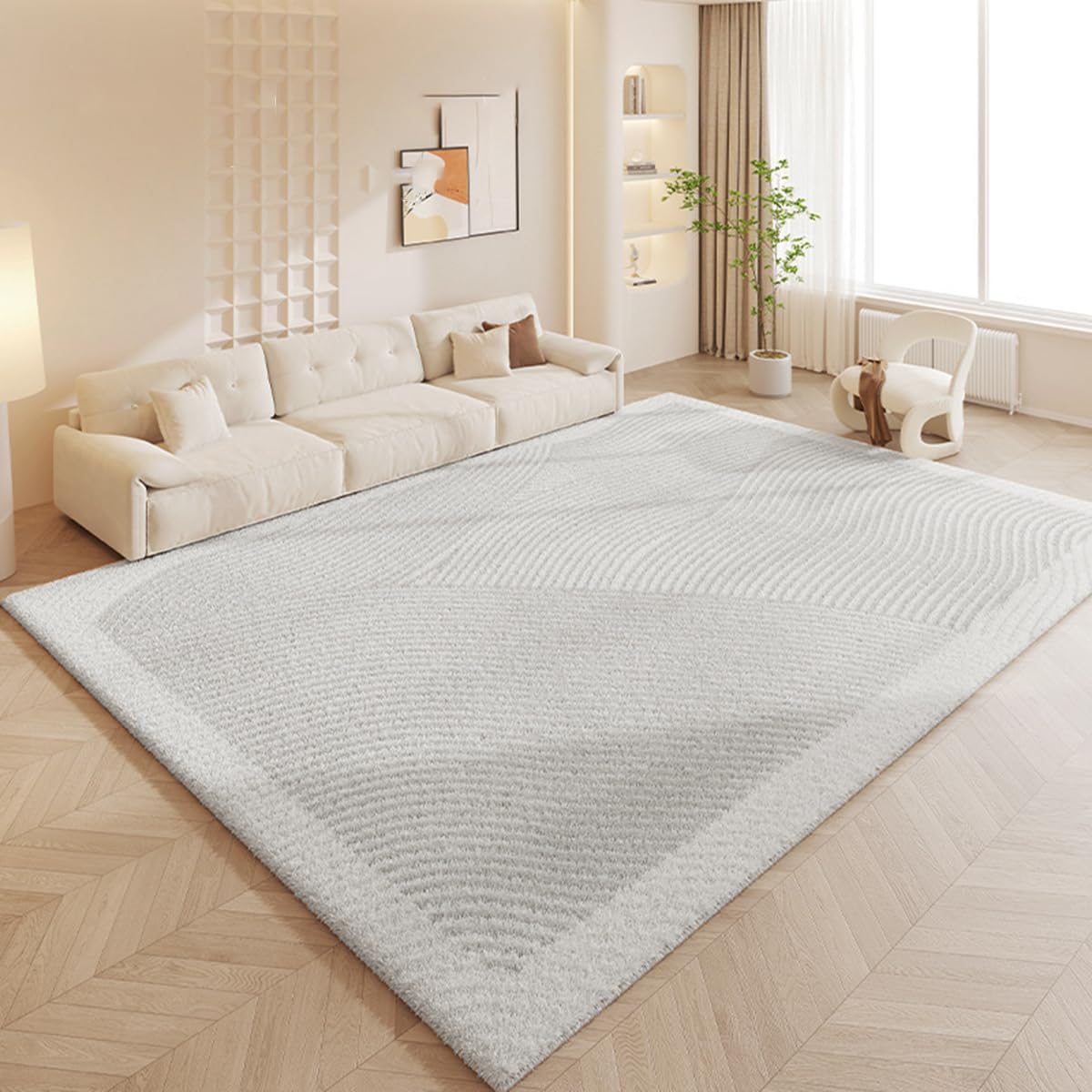 Frisence カーペット ラグマット 絨毯 厚手 防寒 床暖房対応 滑り止め付き 洗える 低ホコリ 防ダニ インテリア ホットカーペット対応 お手入れ簡単 耐久性 耐摩耗性 防音機能 FRIDT21A