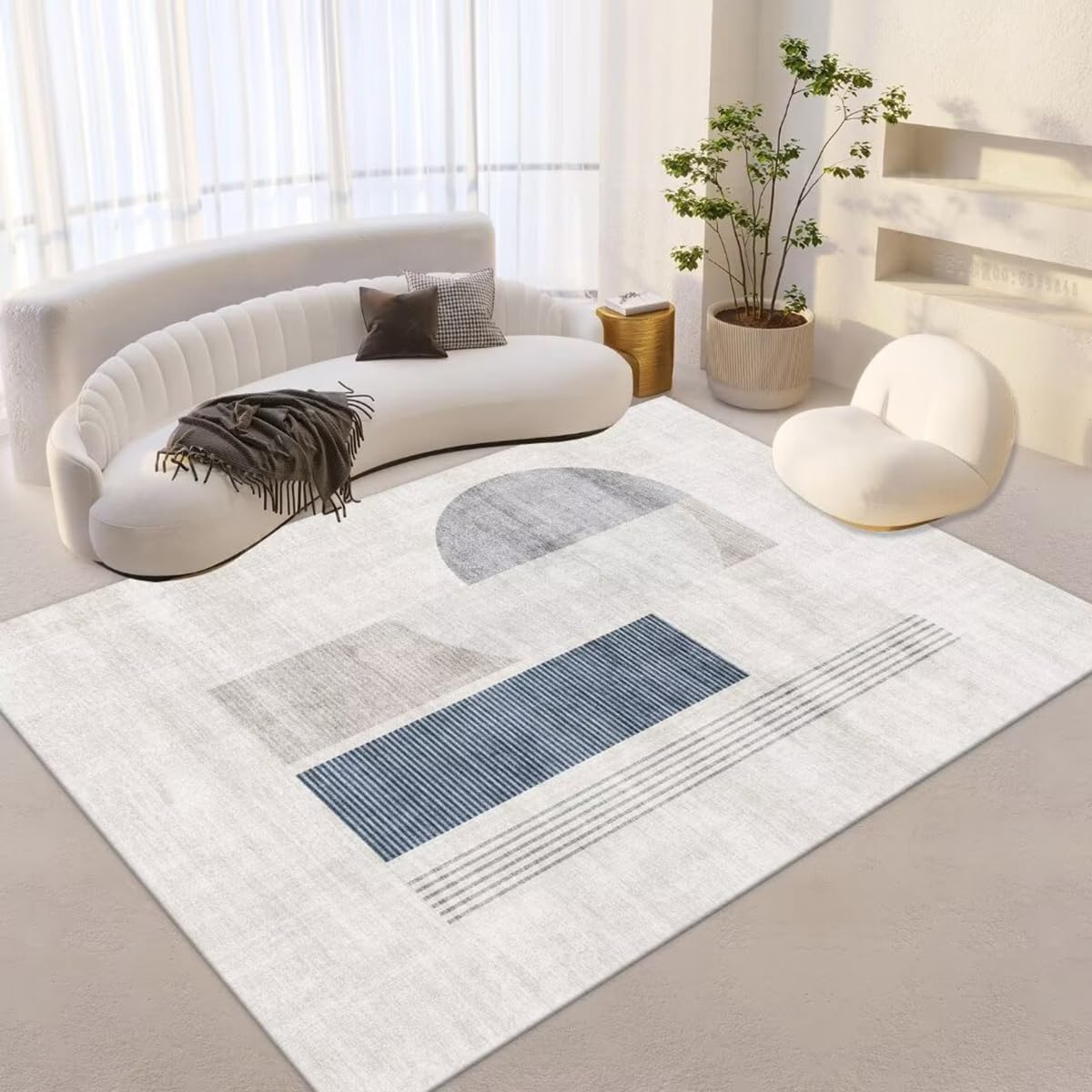 「Tuokus」ラグ カーペット 160×120cm ラグマット シャギーラグ 洗える ふわふわ 絨毯 厚手 3畳4畳5畳6畳 ホットカーペット&床暖房で使用可能 洗濯可 模造カシミアラグ 消臭 厚い滑り止め付き サラサラ イミテーションカシミア 模造カシミア TFYRj-300B