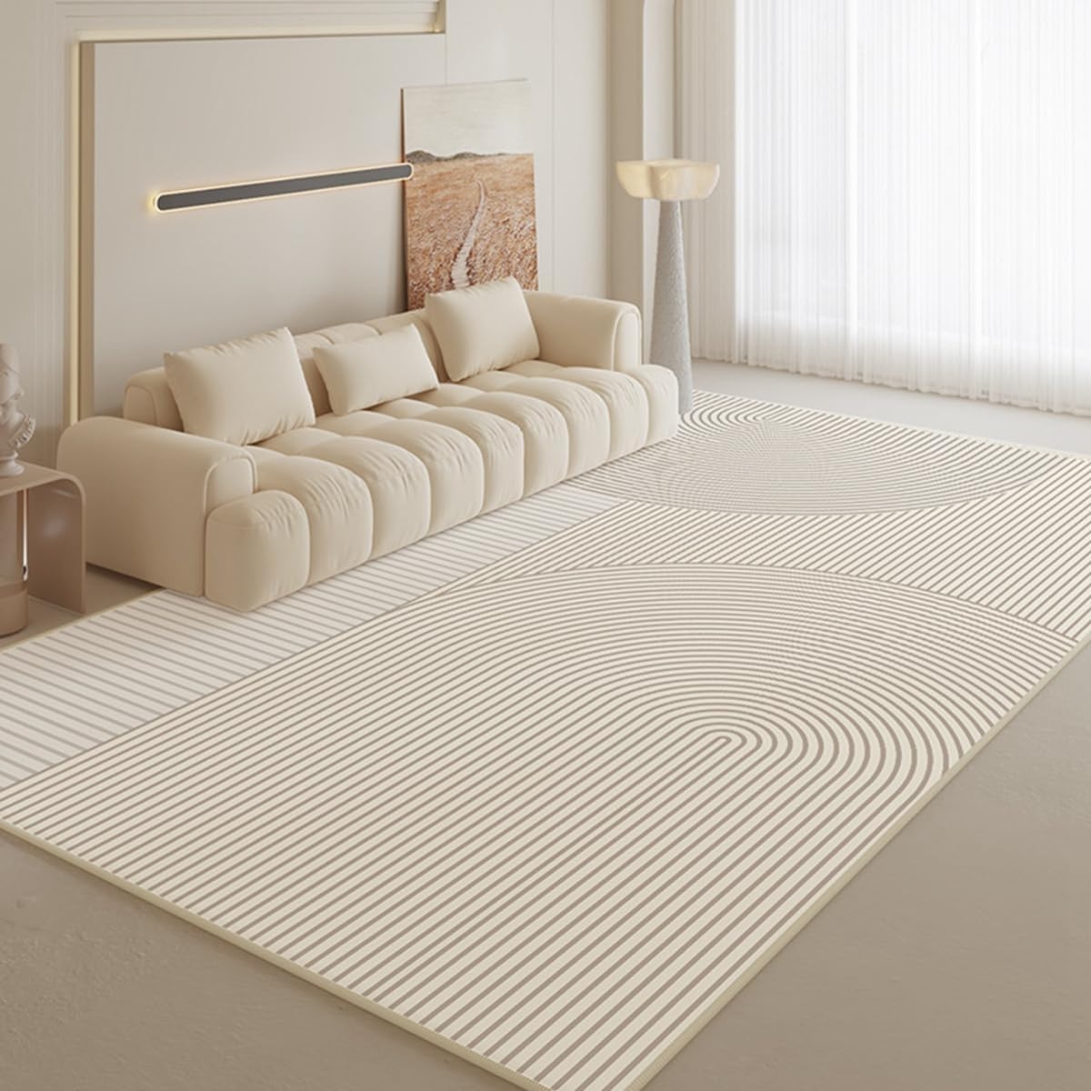 Frisence カーペット ラグマット 絨毯 厚手 防寒 床暖房対応 滑り止め付き 洗える 低ホコリ 防ダニ インテリア ホットカーペット対応 お手入れ簡単 耐久性 耐摩耗性 防音機能 FRIDT16