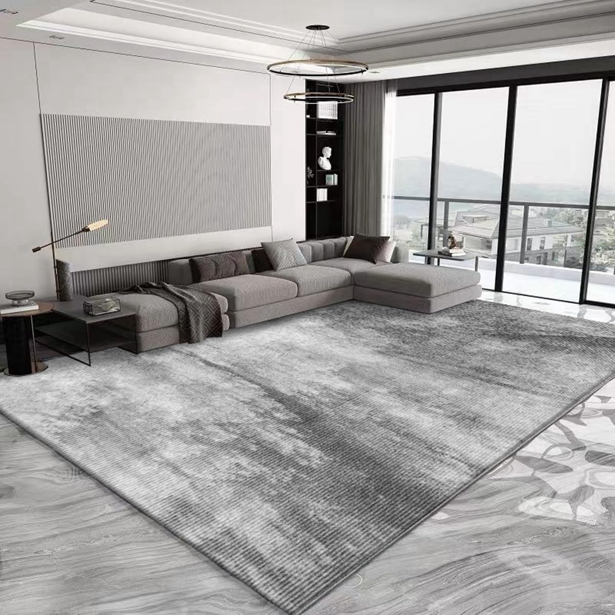 「ORRMALL」カーペット ラグマット ラグ 滑り止め付き センターカーペット 模造カシミヤ 3畳4畳5畳6畳 厚み 長方形 絨毯 抗菌防臭 防ダニ 床暖房対応 シャギーラグ 絨毯 滑り止め付き ふわふわ サラサラ 長方形 カラフルパターン ORFYR119