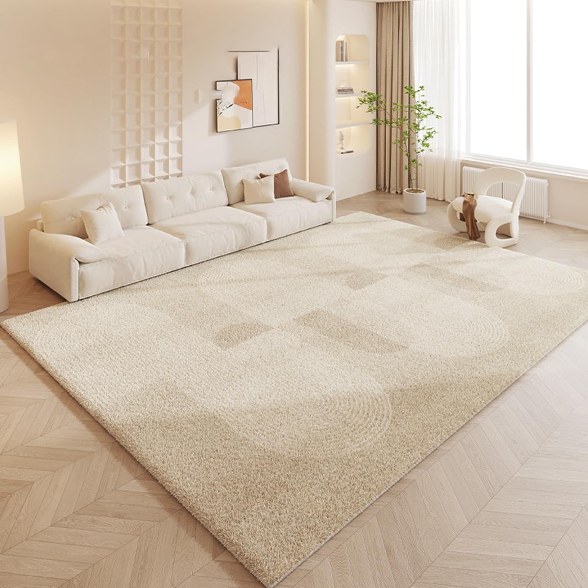 Frisence カーペット ラグマット 絨毯 厚手 防寒 床暖房対応 滑り止め付き 洗える 低ホコリ 防ダニ インテリア ホットカーペット対応 お手入れ簡単 耐久性 耐摩耗性 防音機能 FRIDT21A