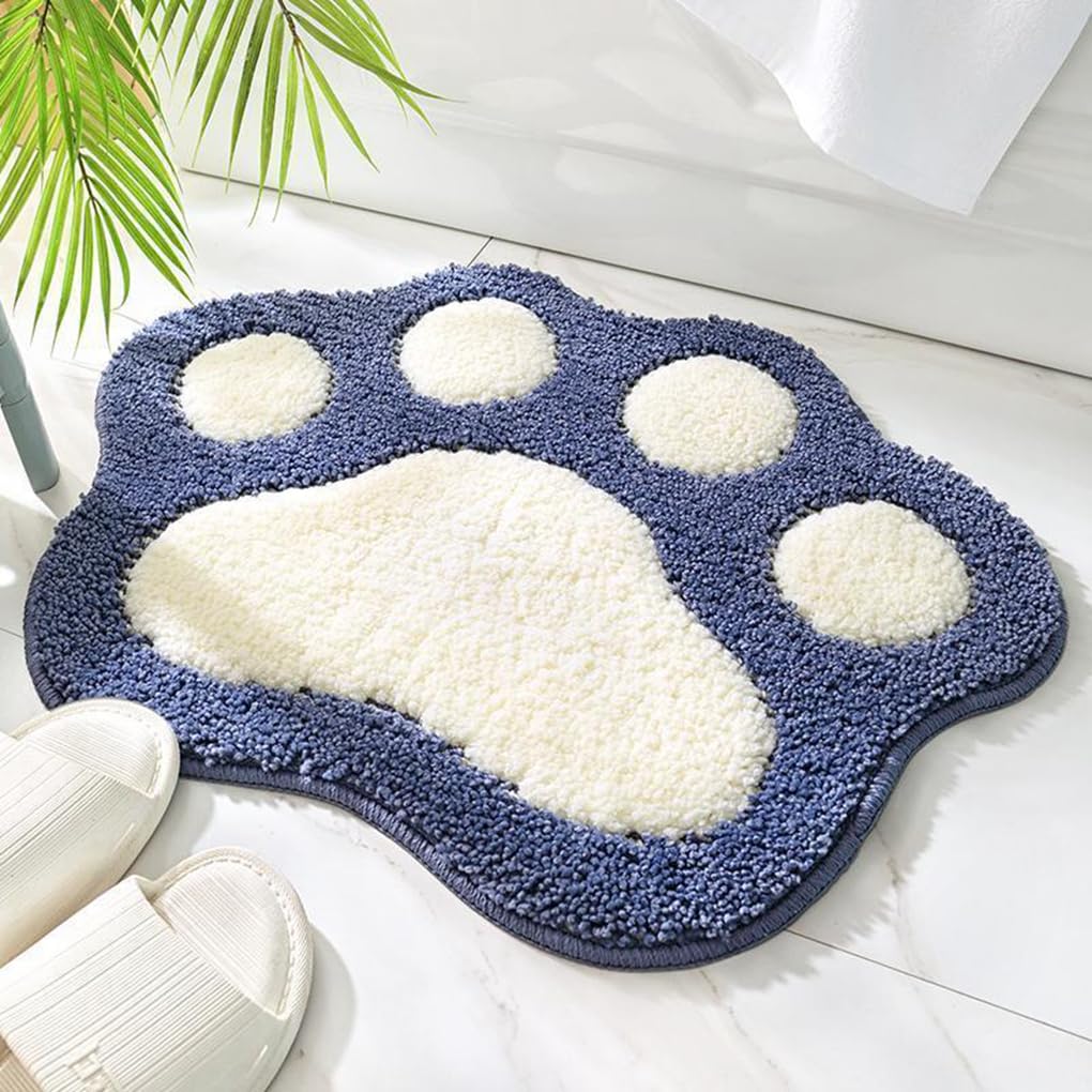 バスマット 45×60cm 吸水速乾 ふわふわ マイクロファイバー 滑り止め付き 抗菌防臭 厚手 洗濯機対応 乾きやすい お風呂マット 脱衣所 洗面所用 おしゃれ 北欧風 ORYSD73