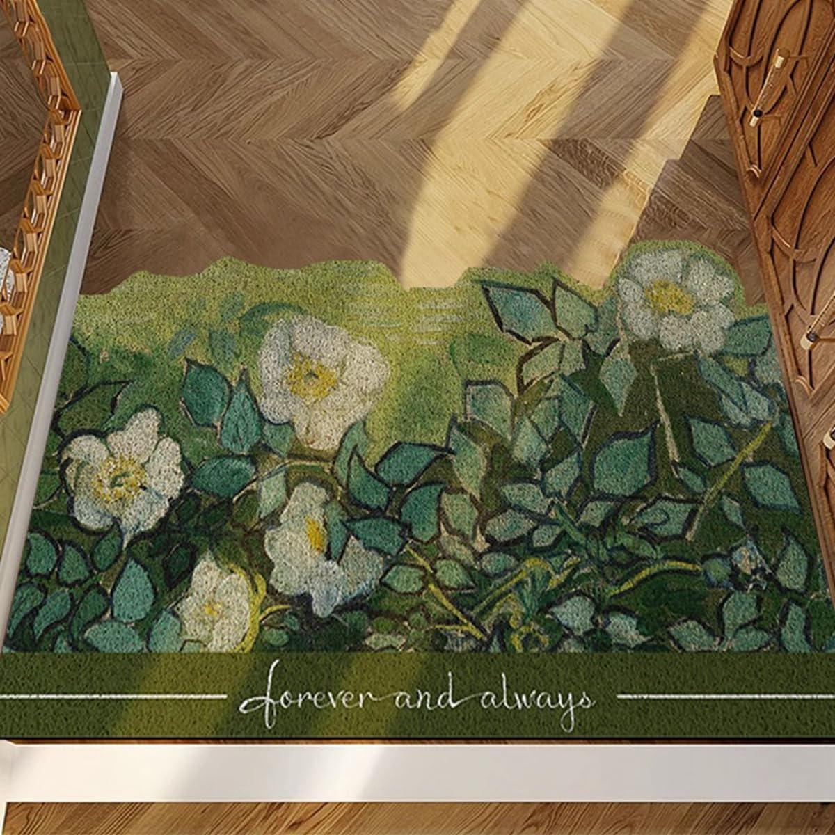 「Tuokus」玄関マット ドアマット 泥落としマット フロアマット マット キッチンマット タイルカーペット 床マット 屋外 滑り止め 耐磨耗性 速乾 吸水 洗える 店舗 飲食店 オフィス 事務所 XGDianj72 45*75cm