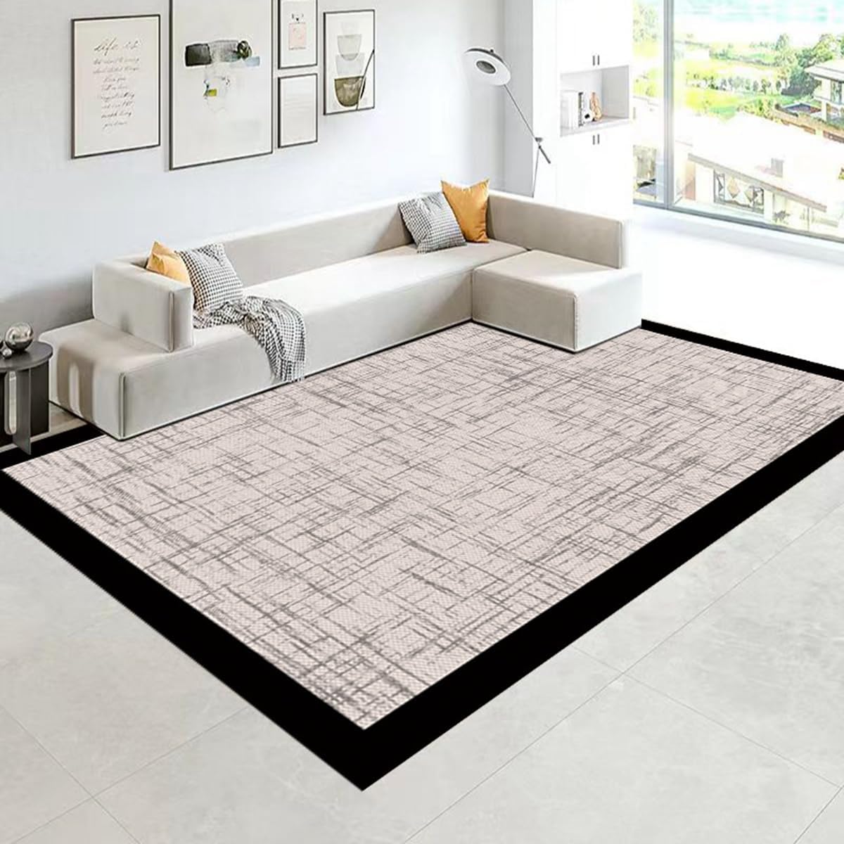 Frisence カーペット ラグマット 絨毯 厚手 防寒 床暖房対応 滑り止め付き 洗える 低ホコリ 防ダニ インテリア ホットカーペット対応 お手入れ簡単 耐久性 耐摩耗性 防音機能 FRIDT31