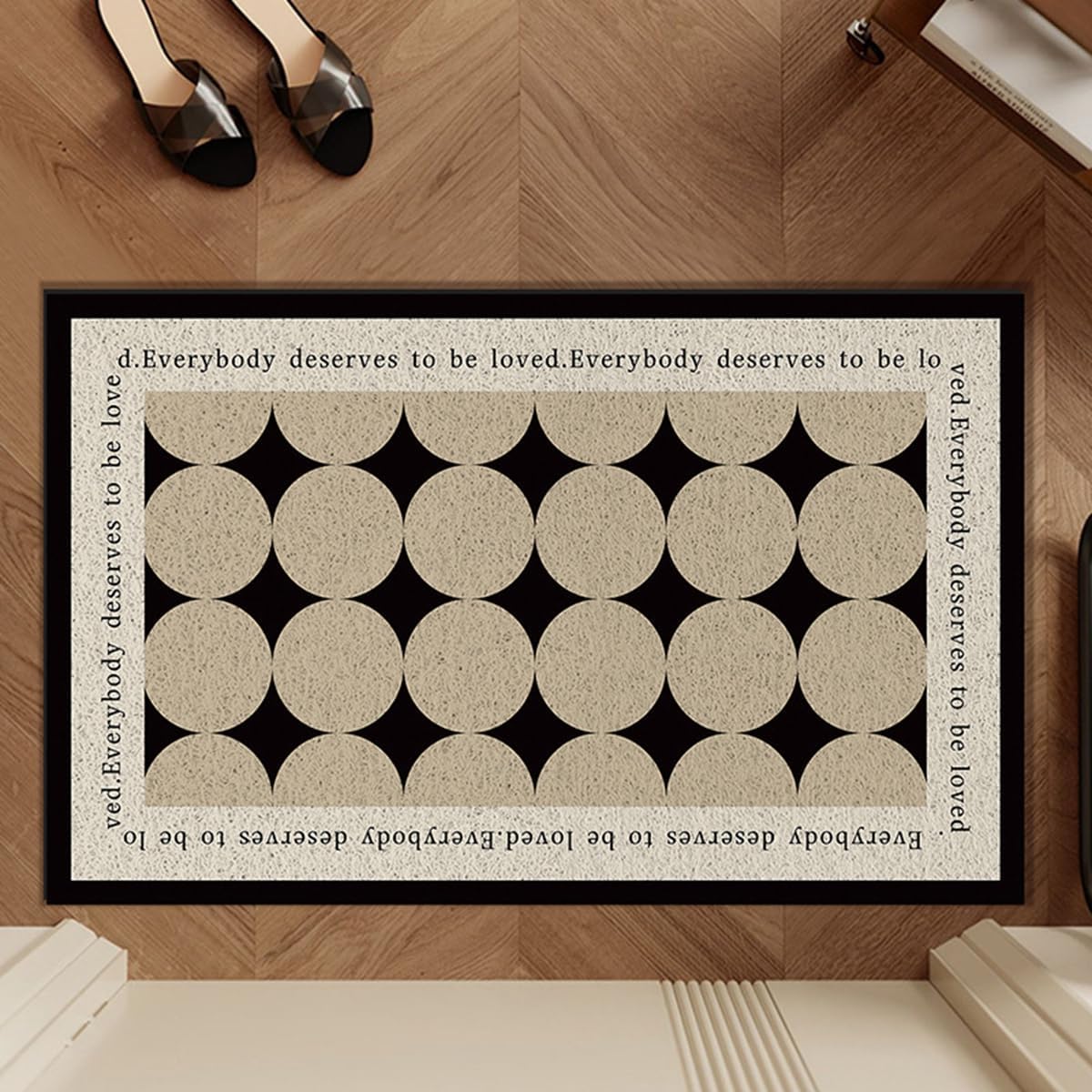 「Tuokus」玄関マット ドアマット 泥落としマット フロアマット マット キッチンマット タイルカーペット 床マット 屋外 滑り止め 耐磨耗性 速乾 吸水 洗える 店舗 飲食店 オフィス 事務所 XGDianj55 45*75cm