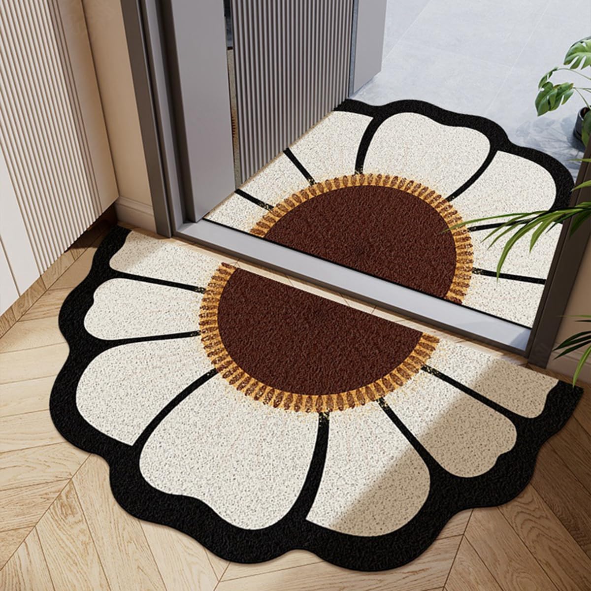 「Tuokus」玄関マット ドアマット 泥落としマット フロアマット マット キッチンマット タイルカーペット 床マット 屋外 滑り止め 耐磨耗性 速乾 吸水 洗える 店舗 飲食店 オフィス 事務所 XGDianj53 45*75cm