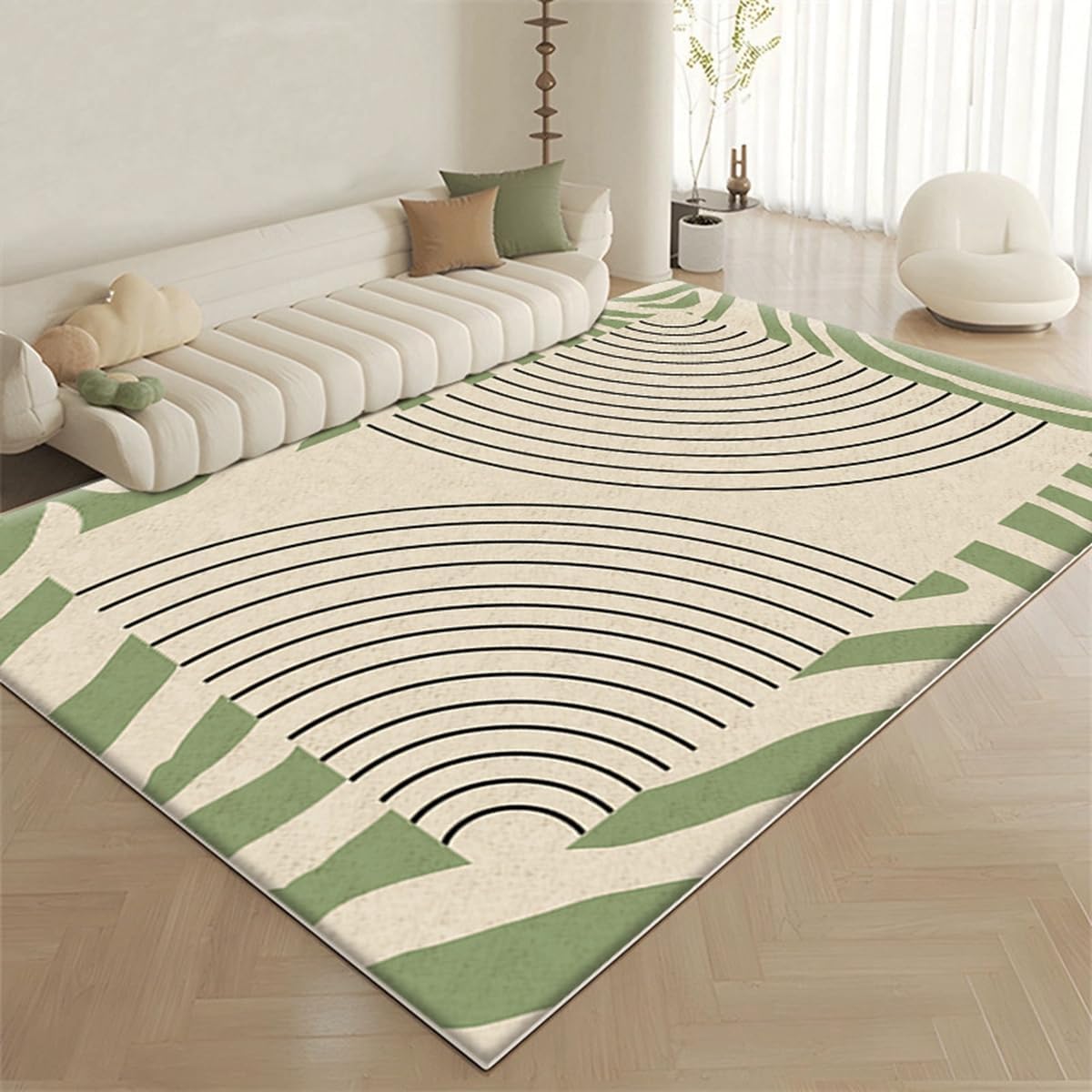 「ORRMALL」カーペット ラグマット ラグ 滑り止め付き センターカーペット 模造カシミヤ 3畳4畳5畳6畳 厚み 長方形 絨毯 抗菌防臭 防ダニ 床暖房対応 シャギーラグ 絨毯 滑り止め付き ふわふわ サラサラ 長方形 カラフルパターン ORFYR115(120*160cm約1畳)