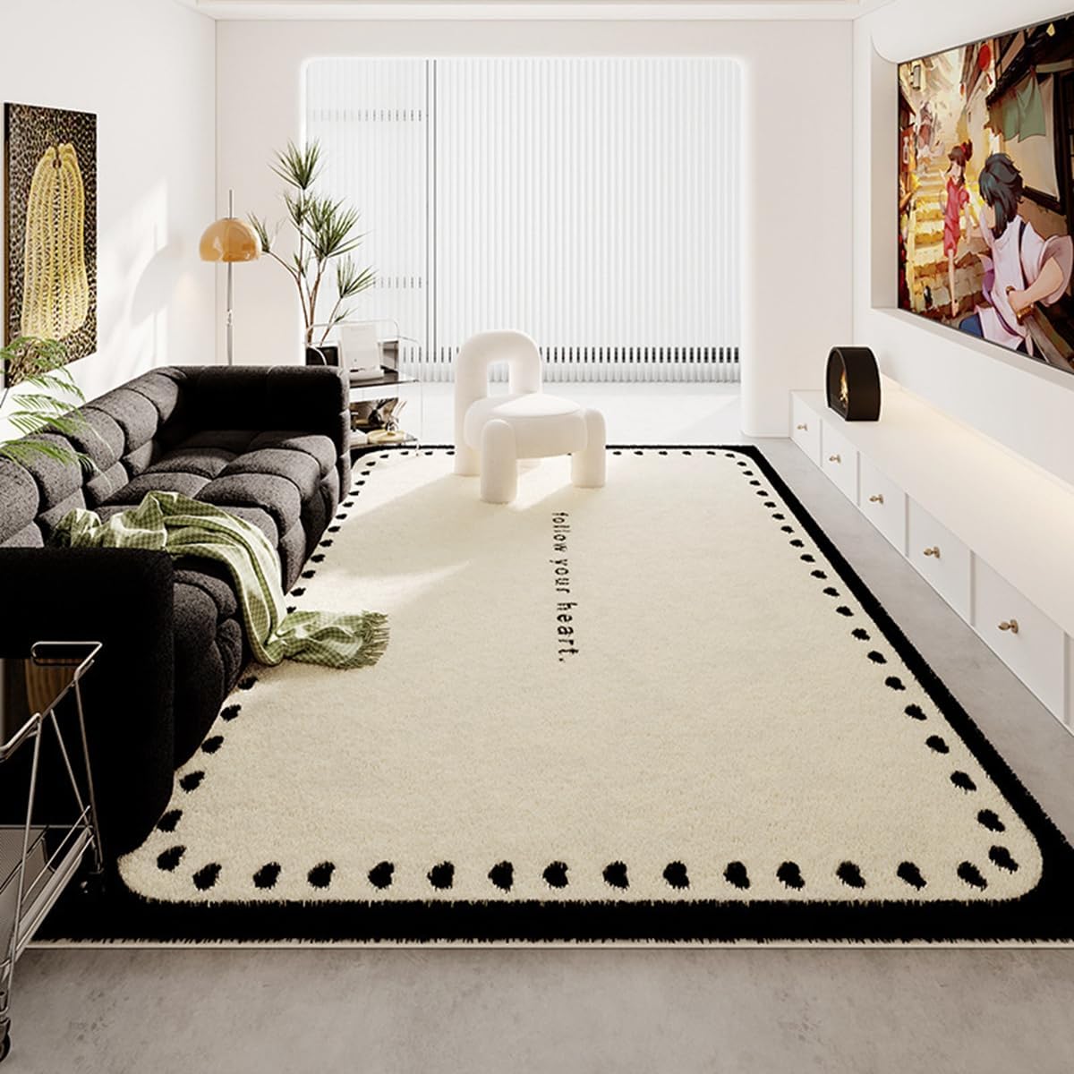 Frisence カーペット ラグマット 絨毯 厚手 防寒 床暖房対応 滑り止め付き 洗える 低ホコリ 防ダニ インテリア ホットカーペット対応 お手入れ簡単 耐久性 耐摩耗性 防音機能 FRIDT29C