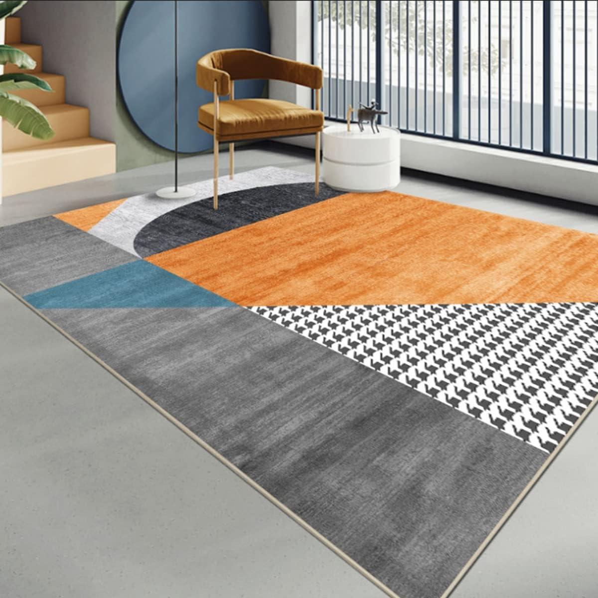 Tuokus カーペット 120×160cm 洗える ラグ 滑り止め付き 防音・防寒・床暖房対応 ラグマット 折りたたみ コンパクト収納可能 おしゃれ ふわふわ 北欧風 リビング 寝室 子供部屋用 FRIDT76