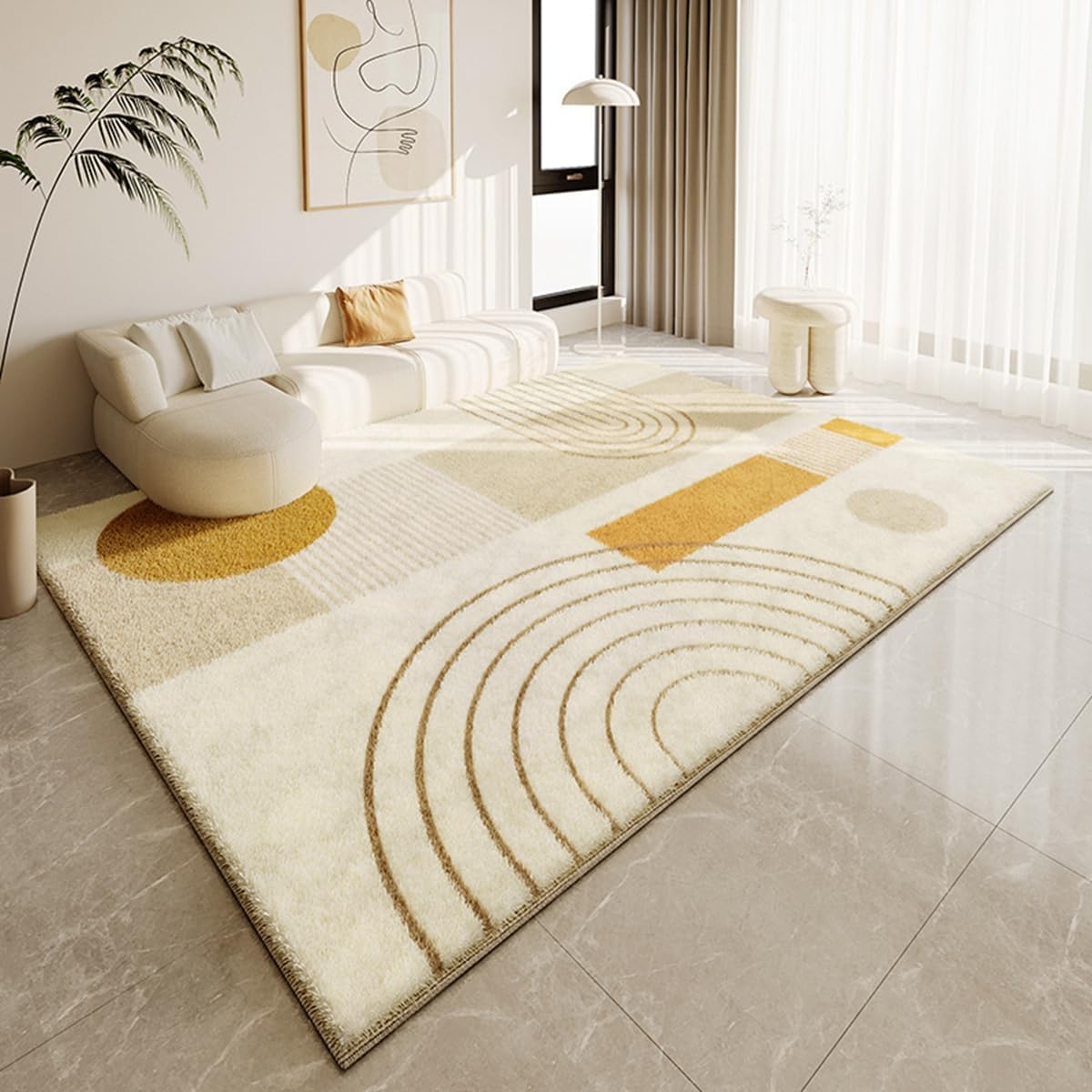 Frisence カーペット ラグマット 絨毯 厚手 防寒 床暖房対応 滑り止め付き 洗える 低ホコリ 防ダニ インテリア ホットカーペット対応 お手入れ簡単 耐久性 耐摩耗性 防音機能 FRIDT35B