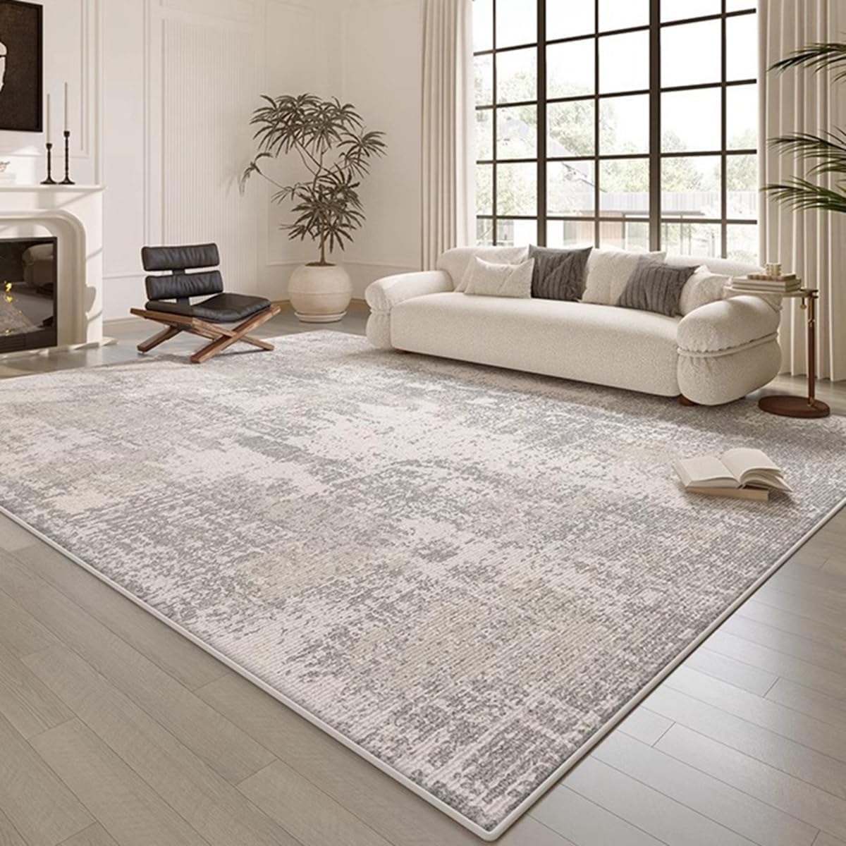 「ORRMALL」カーペット ラグマット ラグ 滑り止め付き センターカーペット 模造カシミヤ 3畳4畳5畳6畳 厚み 長方形 絨毯 抗菌防臭 防ダニ 床暖房対応 シャギーラグ 絨毯 滑り止め付き ふわふわ サラサラ 長方形 カラフルパターン ORFYR126