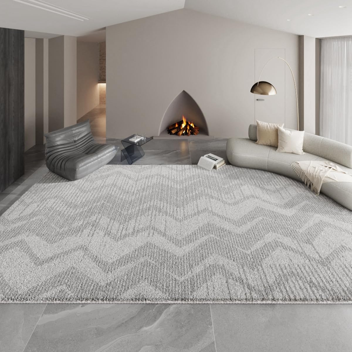 「ORRMALL」カーペット ラグマット ラグ 滑り止め付き センターカーペット 模造カシミヤ 3畳4畳5畳6畳 厚み 長方形 絨毯 抗菌防臭 防ダニ 床暖房対応 シャギーラグ 絨毯 滑り止め付き ふわふわ サラサラ 長方形 カラフルパターン ORFYR118