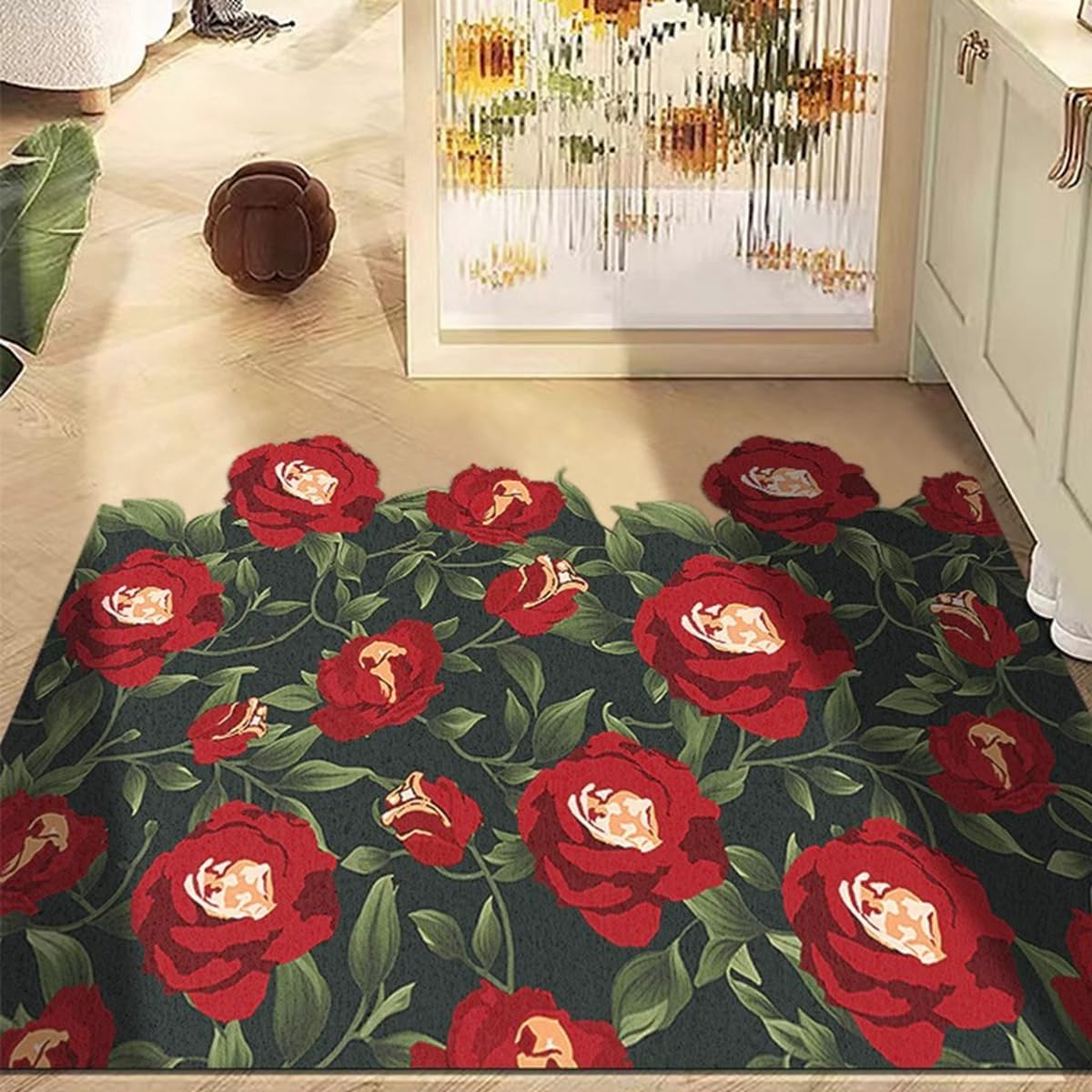 「Tuokus」玄関マット ドアマット 泥落としマット フロアマット マット キッチンマット タイルカーペット 床マット 屋外 滑り止め 耐磨耗性 速乾 吸水 洗える 店舗 飲食店 オフィス 事務所 XGDianj72 45*75cm