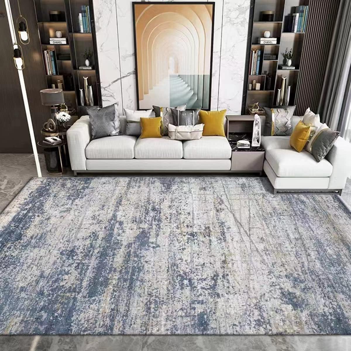 「Tuokus」ラグ カーペット シャギーラグ 洗える ふわふわ 絨毯 厚手 ラグマット 3畳4畳5畳6畳 ホットカーペット&床暖房で使用可能 濃い色 洗える 模造カシミアラグ 消臭 厚い滑り止め付き サラサラ FJ-90 140*200cm