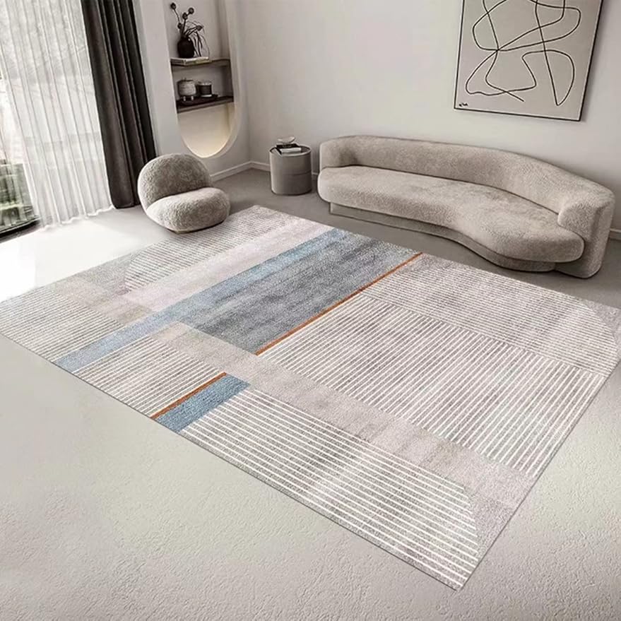 「Tuokus」 カーペット ラグマット リントフリー わびさび ラグ 北欧 じゅうたん 洗える 3畳4畳5畳6畳 防ダニ センターカーペット かわいい 抗菌 消臭 シャギーラグ 滑り止め付き ふわふわ サラサラ 長方形 夏秋冬