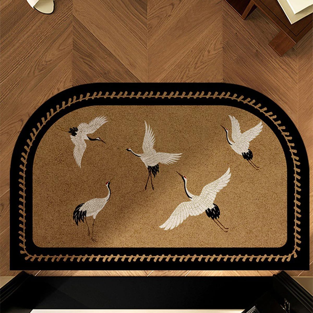 「Tuokus」玄関マット ドアマット 泥落としマット フロアマット マット キッチンマット タイルカーペット 床マット 屋外 滑り止め 耐磨耗性 速乾 吸水 洗える 店舗 飲食店 オフィス 事務所 XGDianj64X 45*75cm