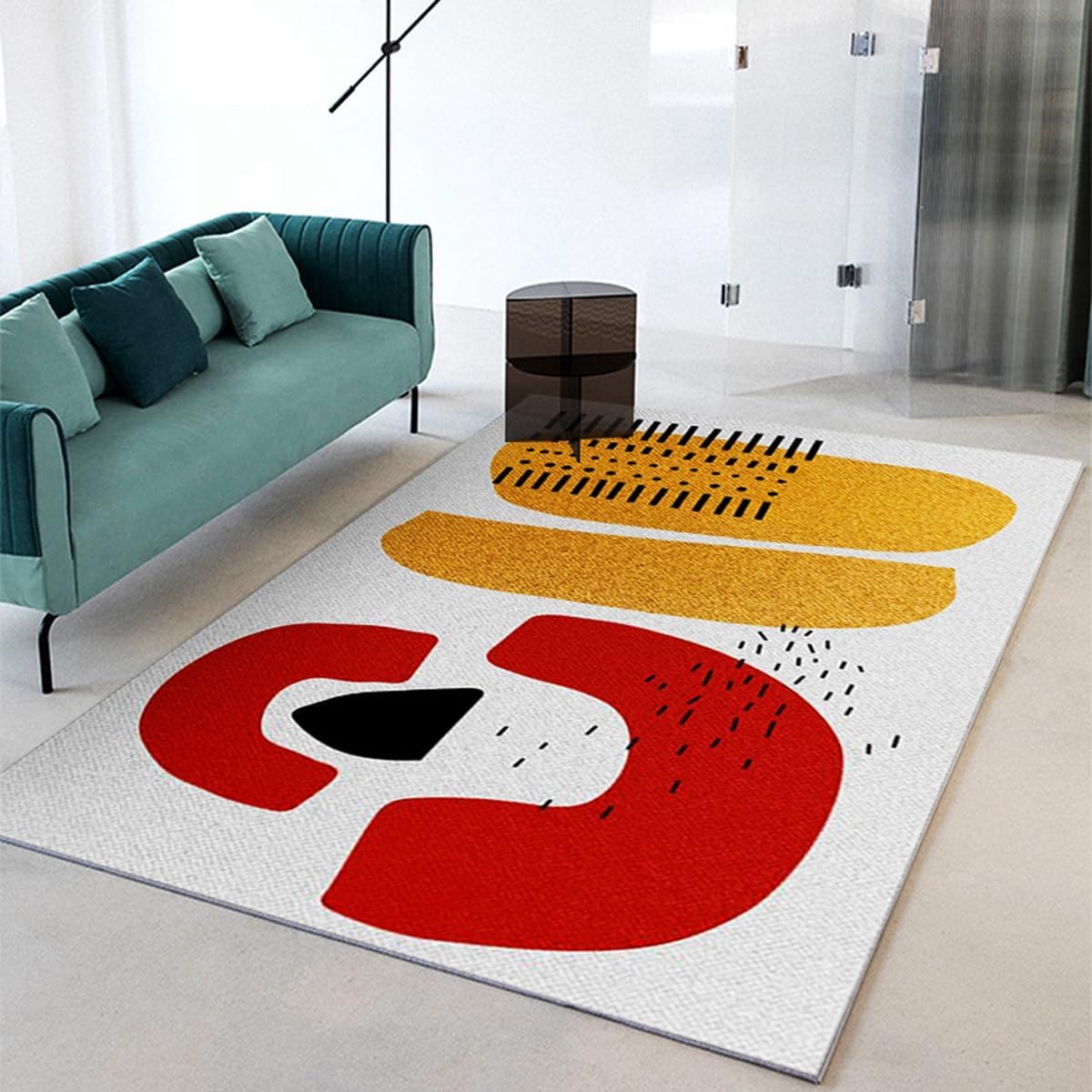 Frisence カーペット 120×160cm 洗える ラグ 滑り止め付き 防音・防寒・床暖房対応 ラグマット 折りたたみ コンパクト収納可能 おしゃれ ふわふわ 北欧風 リビング 寝室 子供部屋用 FRIDT63B