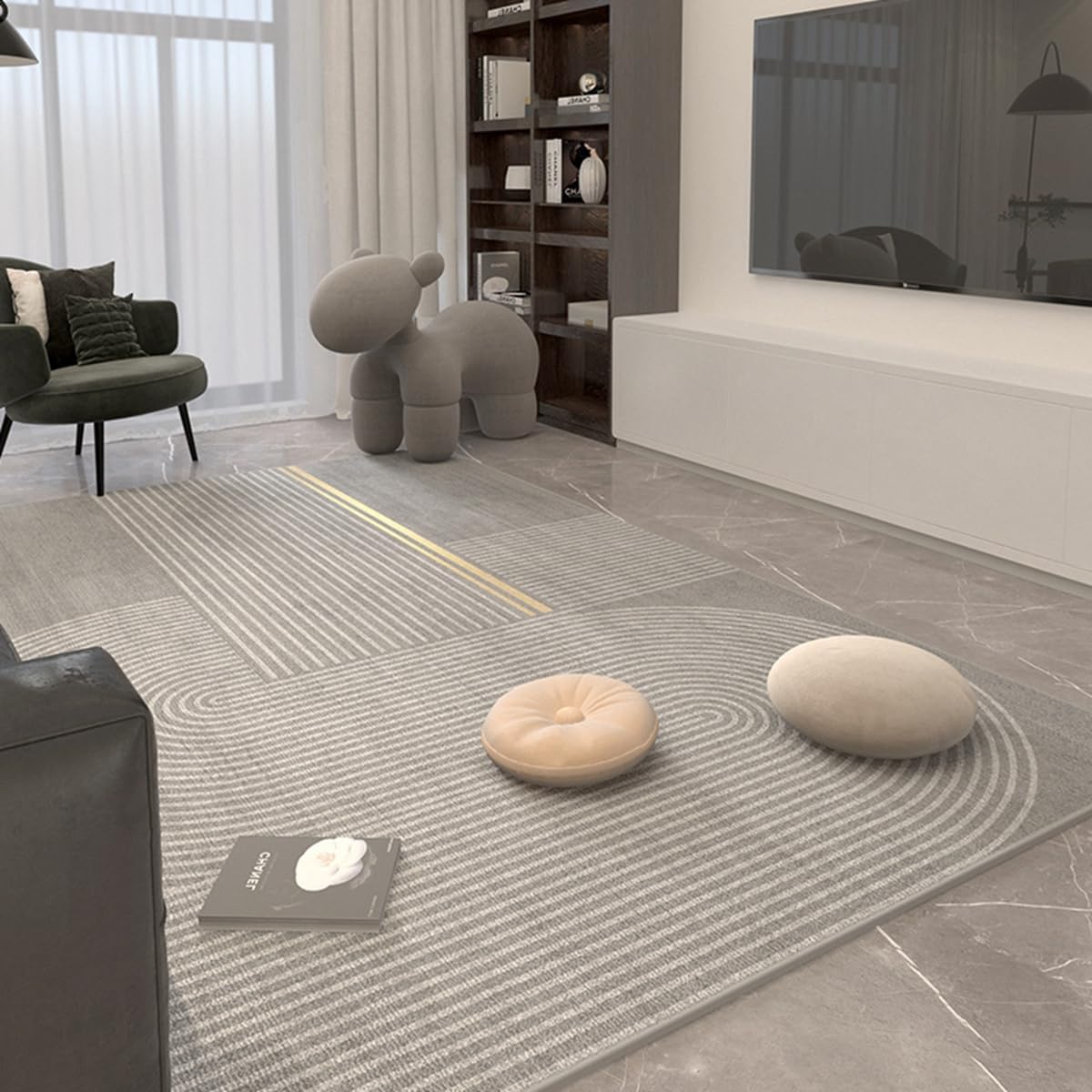 「ORRMALL」カーペット ラグマット ラグ 滑り止め付き センターカーペット 模造カシミヤ 3畳4畳5畳6畳 厚み 長方形 絨毯 抗菌防臭 防ダニ 床暖房対応 シャギーラグ 絨毯 滑り止め付き ふわふわ サラサラ 長方形 カラフルパターン ORFYR123