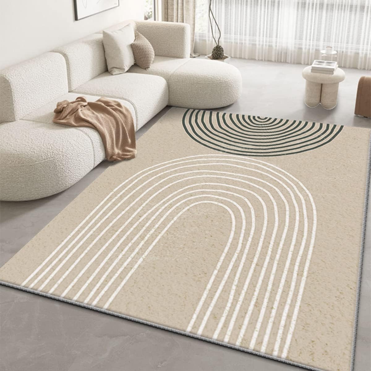 「Tuokus」ラグ カーペット シャギーラグ 洗える ふわふわ 絨毯 厚手 ラグマット 3畳4畳5畳6畳 ホットカーペット&床暖房で使用可能 洗える 模造カシミアラグ 消臭 厚い滑り止め付き サラサラ Fj-112