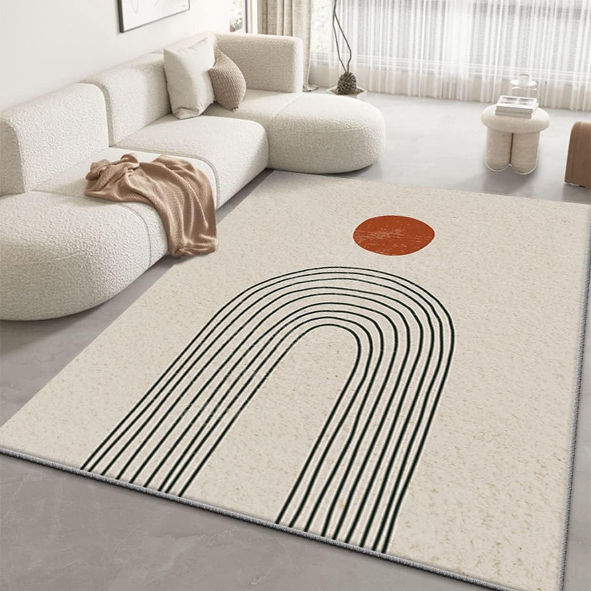 「Tuokus」ラグ カーペット シャギーラグ 洗える ふわふわ 絨毯 厚手 ラグマット 3畳4畳5畳6畳 ホットカーペット&床暖房で使用可能 洗える 模造カシミアラグ 消臭 厚い滑り止め付き サラサラ Fj-112