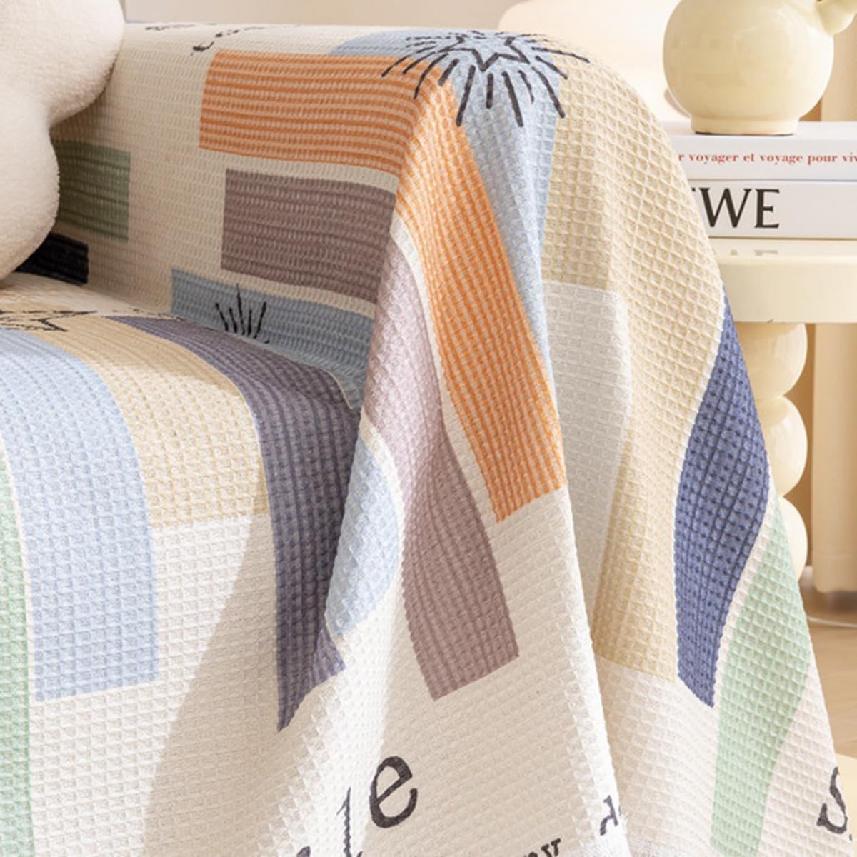 「Tuokus」ソファーカバー 肘付き 一人掛け 二人掛け 三人掛け 肘あり ソファパッド ソファカバー ペットの引っかき傷防止 クッション ソファー スリップ 洗える 防水 防塵 無地 大きいサイズ より厚く TSFJ-26