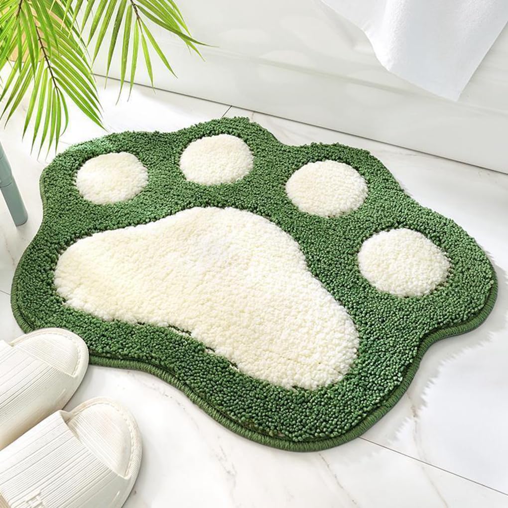 バスマット 45×60cm 吸水速乾 ふわふわ マイクロファイバー 滑り止め付き 抗菌防臭 厚手 洗濯機対応 乾きやすい お風呂マット 脱衣所 洗面所用 おしゃれ 北欧風 ORYSD73