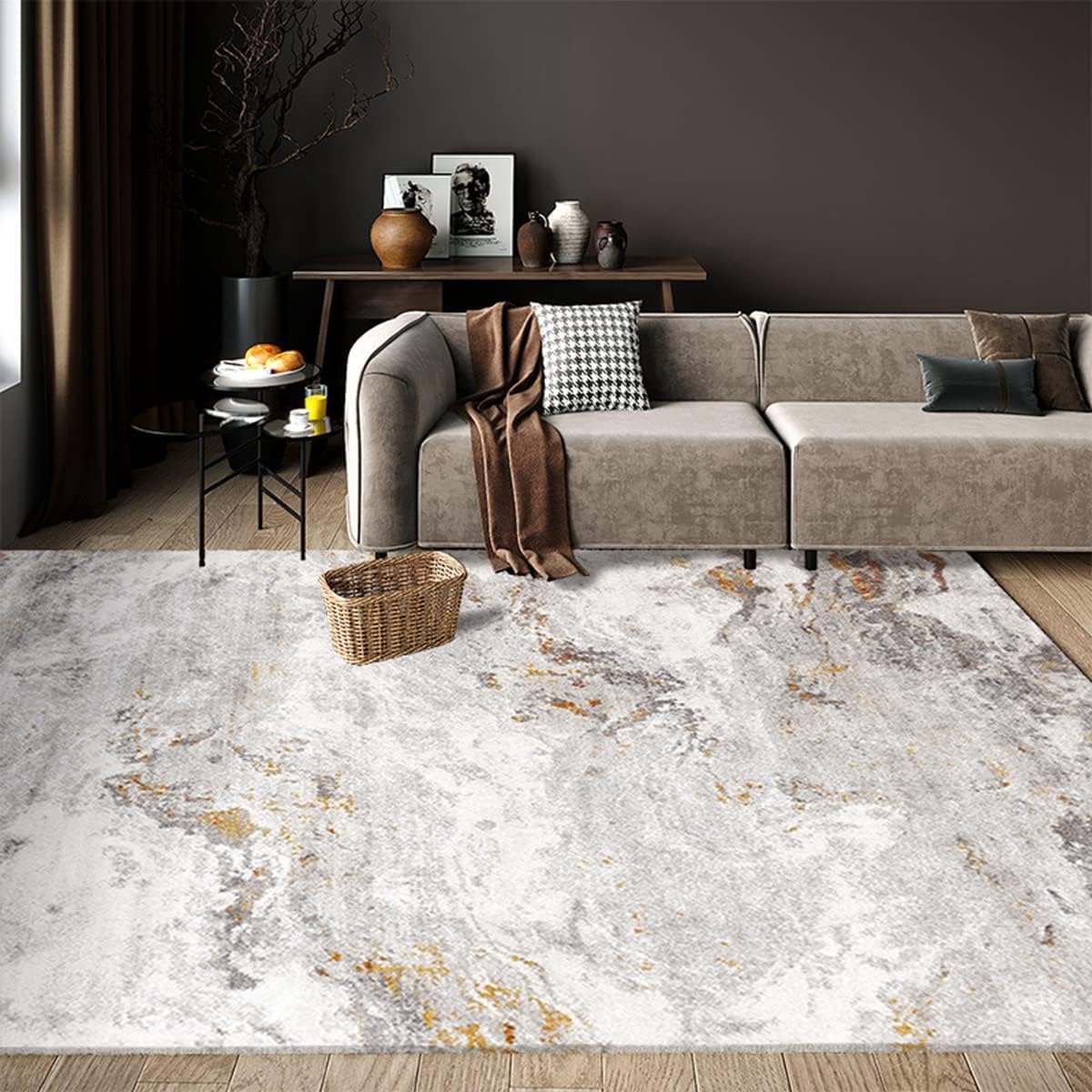 カーペット「Tuokus」わびさび ラグ 北欧 ラグマット リントフリー じゅうたん 洗える 3畳4畳5畳6畳 防ダニ センターカーペット かわいい 抗菌 消臭 シャギーラグ 滑り止め付き ふわふわ サラサラ 長方形 夏秋冬