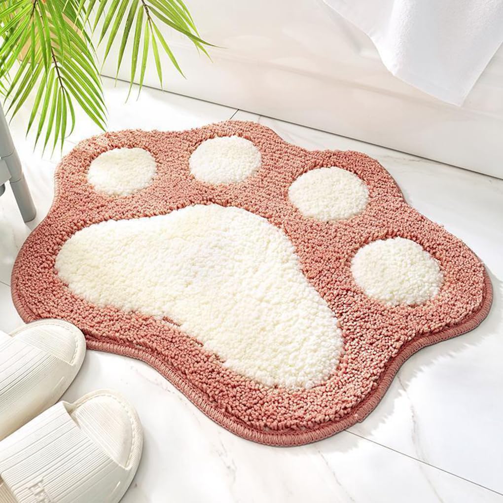 バスマット 45×60cm 吸水速乾 ふわふわ マイクロファイバー 滑り止め付き 抗菌防臭 厚手 洗濯機対応 乾きやすい お風呂マット 脱衣所 洗面所用 おしゃれ 北欧風 ORYSD73