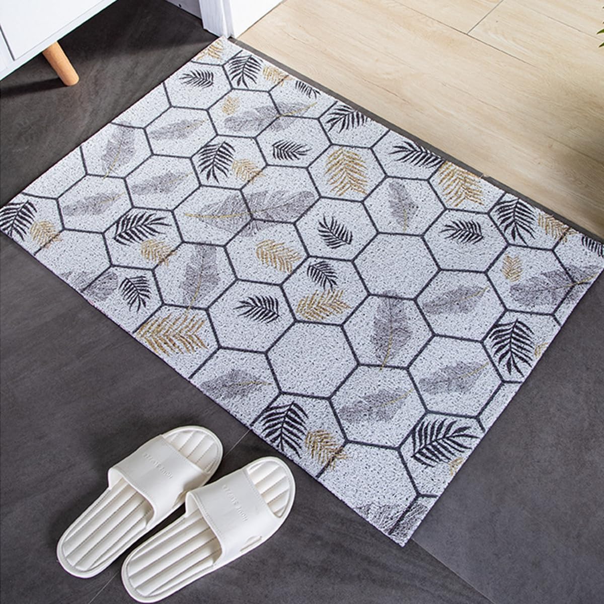 「Tuokus」玄関マット ドアマット 泥落としマット フロアマット マット キッチンマット タイルカーペット 床マット 屋外 滑り止め 耐磨耗性 速乾 吸水 洗える 店舗 飲食店 オフィス 事務所 TXGj17