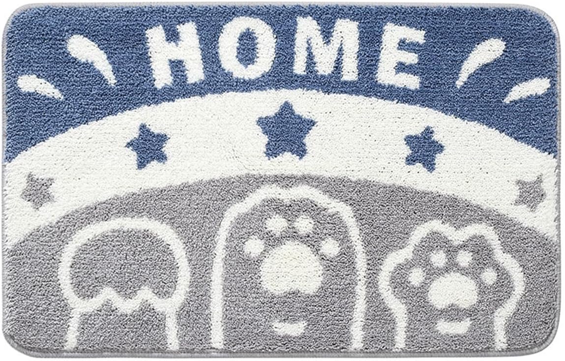 「Tuokus」バスマット 60×40cm 足拭きマット お風呂マット 玄関マット 吸水速乾滑り止め 風呂マット ふんわり 超厚い 吸水速乾 滑り止め ふわふわ 洗える 丸洗い可能 洗面所 脱衣所 浴室 キッチン 台所 TYSD55