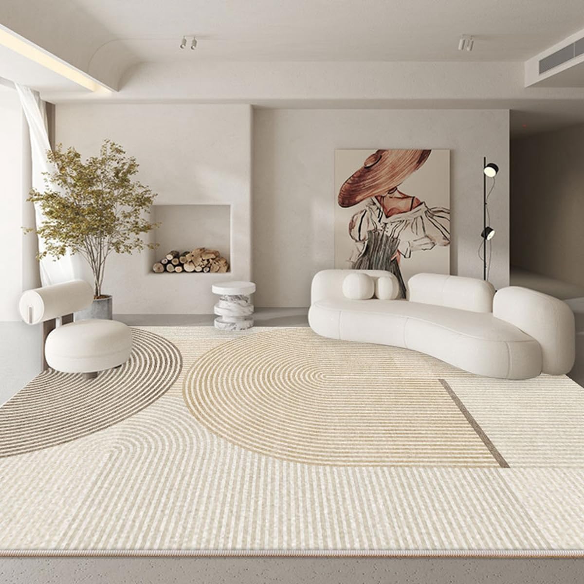 「Tuokus」ラグ カーペット 160×120cm ラグマット シャギーラグ 洗える ふわふわ 絨毯 厚手 3畳4畳5畳6畳 ホットカーペット&床暖房で使用可能 洗濯可 模造カシミアラグ 消臭 厚い滑り止め付き サラサラ イミテーションカシミア 模造カシミア TFYRj-303