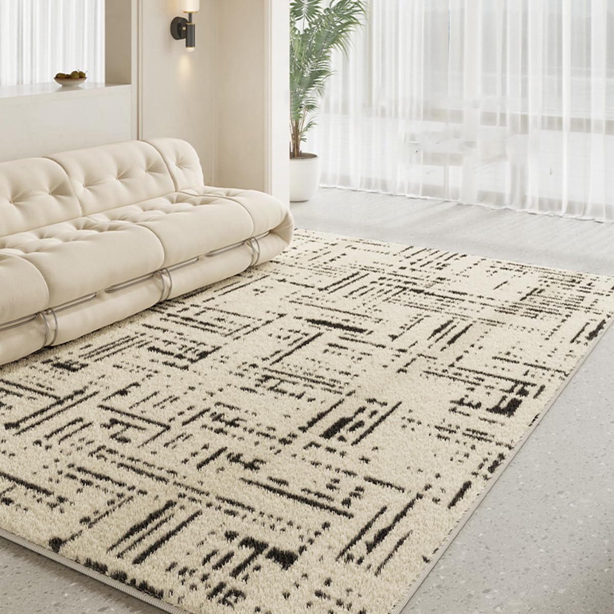 Frisence カーペット ラグマット 絨毯 厚手 防寒 床暖房対応 滑り止め付き 洗える 低ホコリ 防ダニ インテリア ホットカーペット対応 お手入れ簡単 耐久性 耐摩耗性 防音機能 FRIDT21B