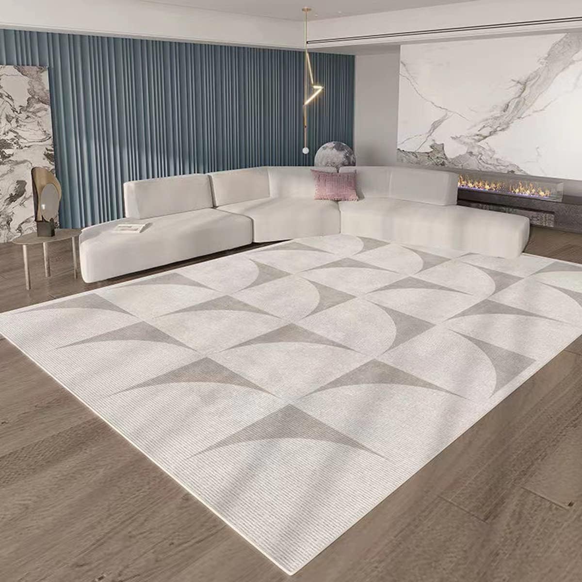 「ORRMALL」カーペット ラグマット 模造カシミヤ シャギーラグ センターカーペット 厚い 滑り止め付き 3畳4畳5畳6畳 絨毯 抗菌防臭 防ダニ 床暖房対応 滑り止め付き ふわふわ サラサラ 長方形 OFY05 (120*160cm約1畳)