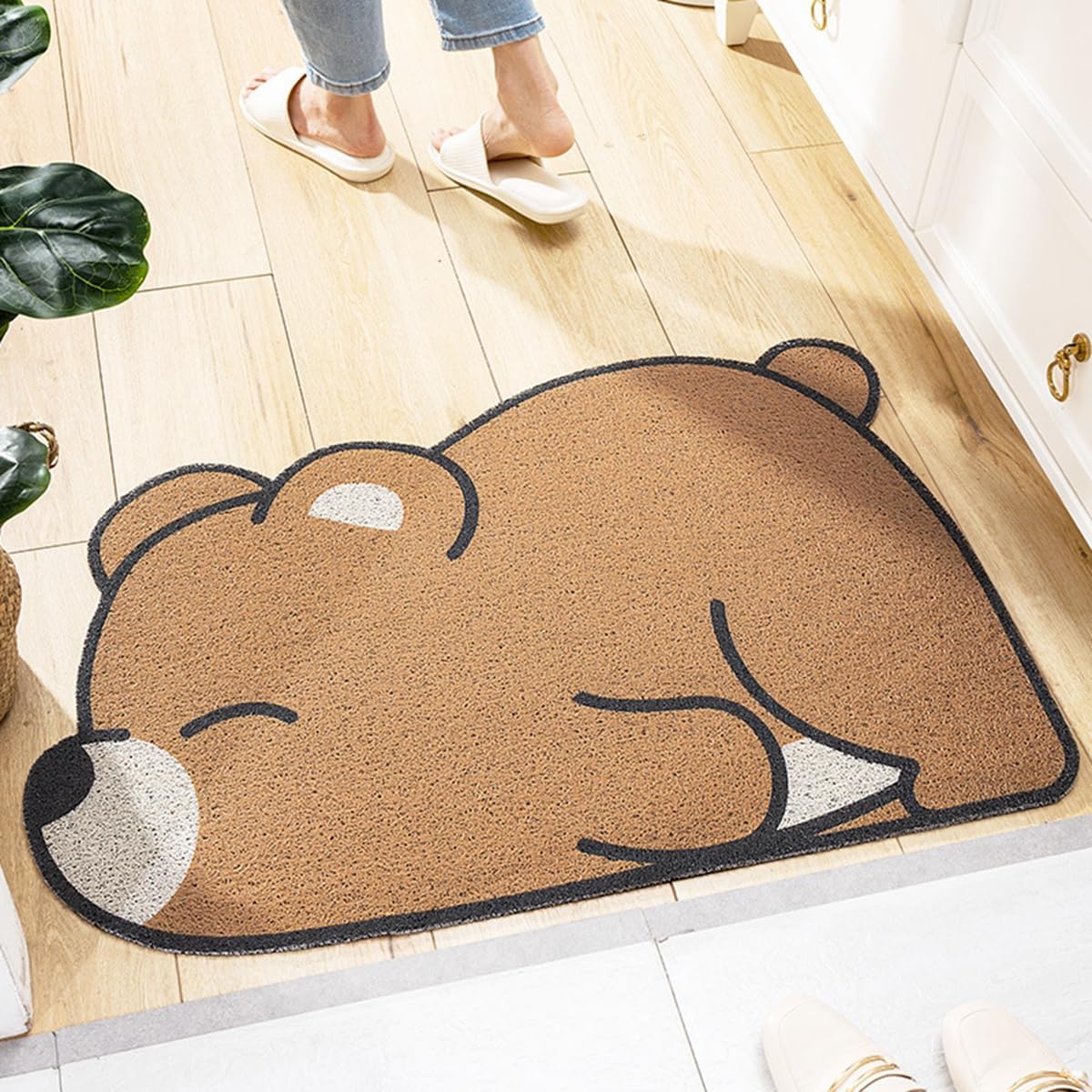 「Tuokus」玄関マット ドアマット 泥落としマット フロアマット マット キッチンマット タイルカーペット 床マット 屋外 滑り止め 耐磨耗性 速乾 吸水 洗える 店舗 飲食店 オフィス 事務所 TXGJ19