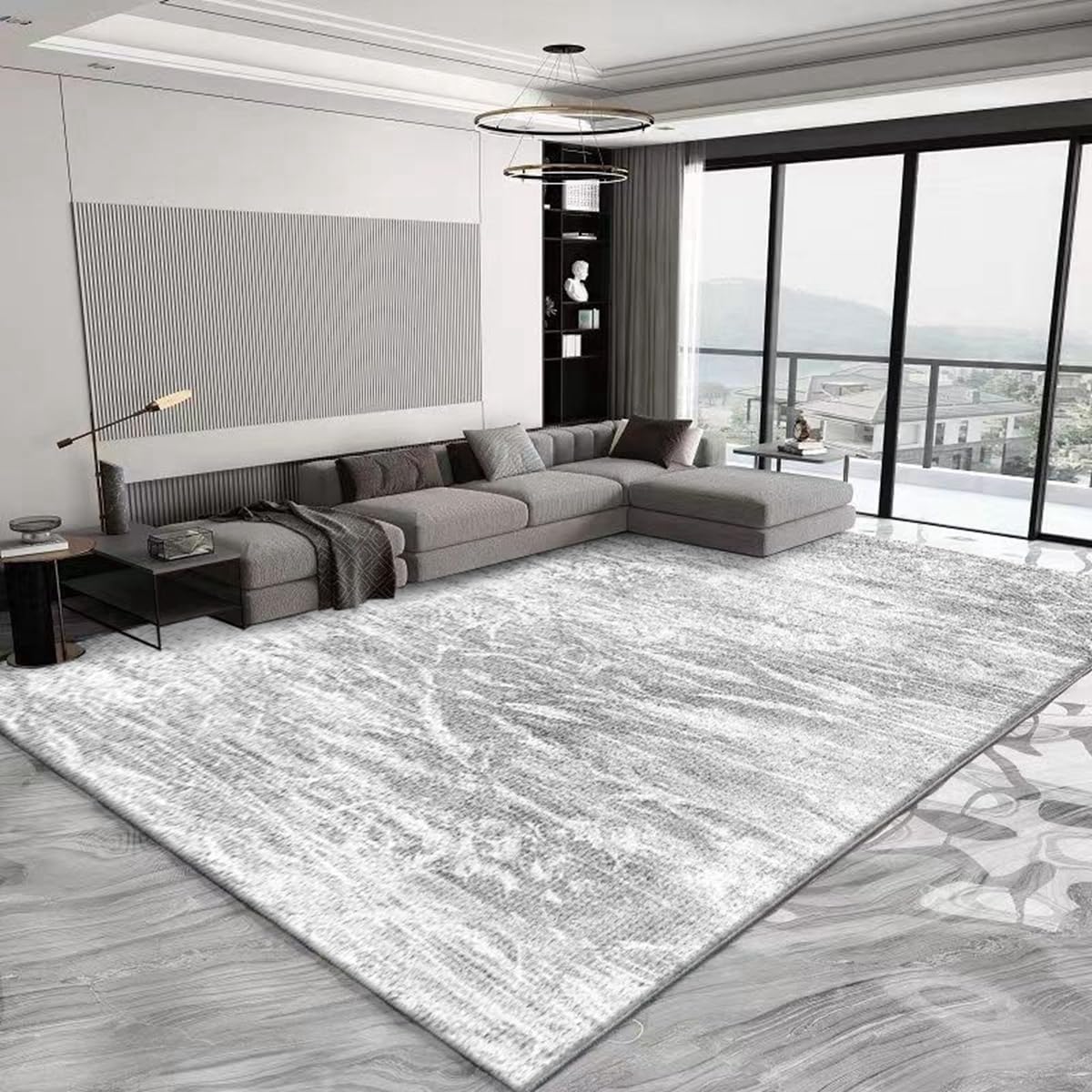 「ORRMALL」カーペット ラグマット ラグ 滑り止め付き センターカーペット 模造カシミヤ 3畳4畳5畳6畳 厚み 長方形 絨毯 抗菌防臭 防ダニ 床暖房対応 シャギーラグ 絨毯 滑り止め付き ふわふわ サラサラ 長方形 カラフルパターン ORFYR119