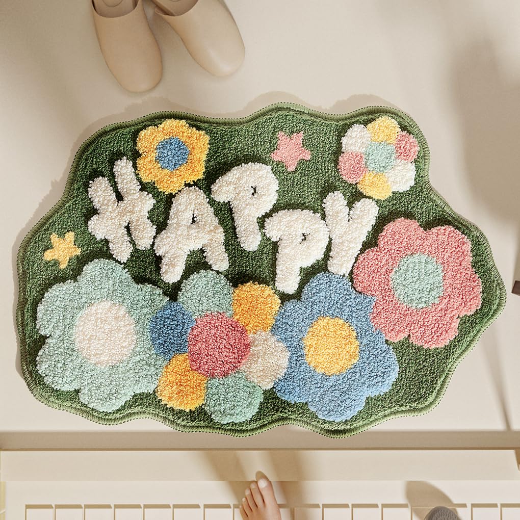 バスマット 45×70cm 吸水速乾 ふわふわ マイクロファイバー 滑り止め付き 抗菌防臭 厚手 洗濯機対応 乾きやすい お風呂マット 脱衣所 洗面所用 おしゃれ 北欧風 ORYSD90
