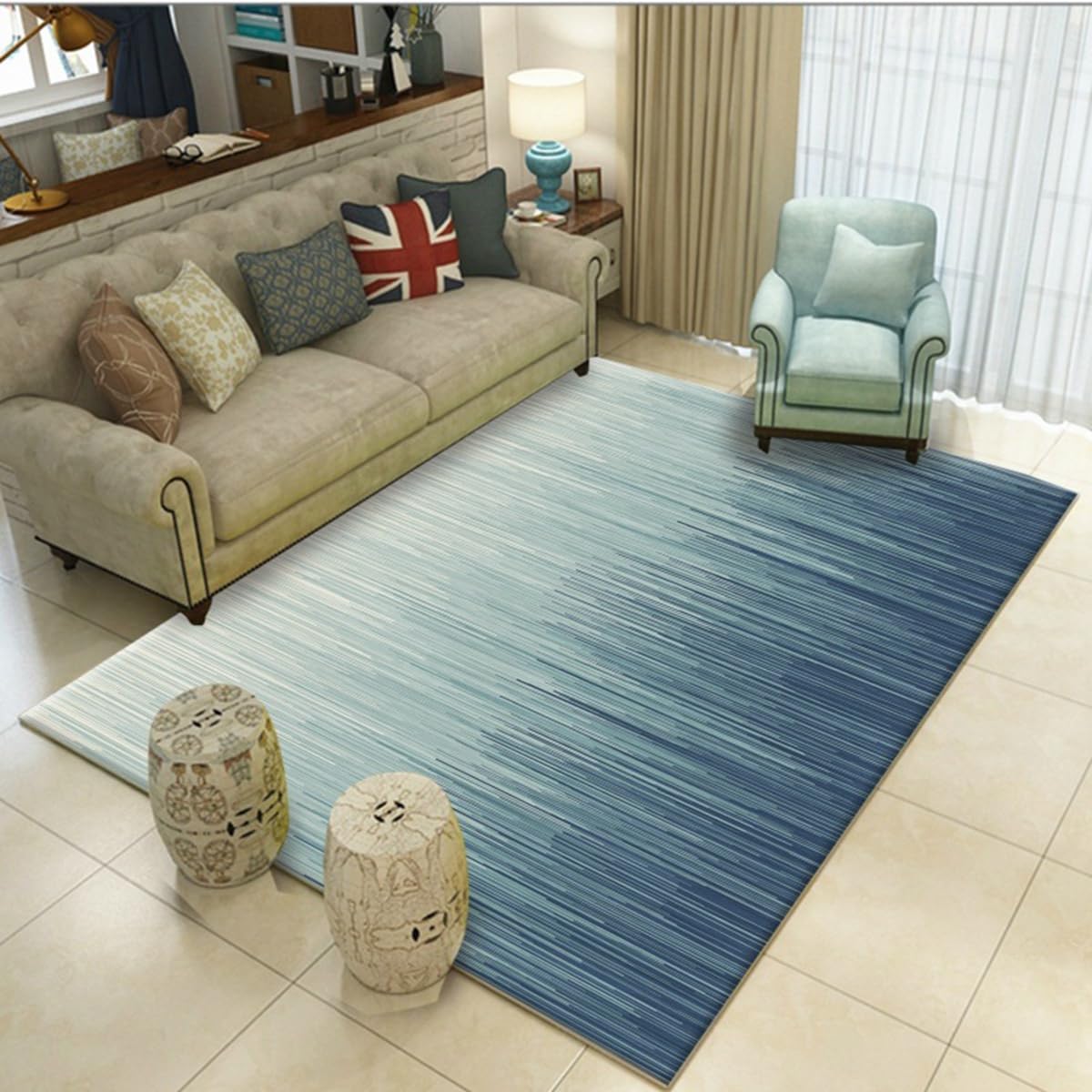 「Tuokus」カーペット ラグマット ラグ 滑り止め付き センターカーペット 模造カシミヤ 3畳4畳5畳6畳 厚み 長方形 絨毯 抗菌防臭 防ダニ 床暖房対応 シャギーラグ 絨毯 滑り止め付き ふわふわ サラサラ 長方形 カラフルパターン ORFYR134B