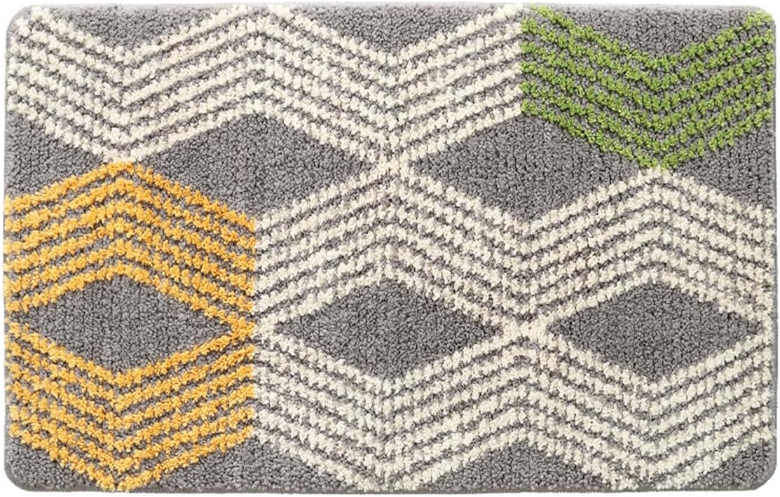 「Tuokus」バスマット 足拭きマット お風呂マット 玄関マット 吸水速乾滑り止め 風呂マット ふんわり 超厚い 吸水速乾 滑り止め ふわふわ 洗える 丸洗い可能 洗面所 脱衣所 浴室 キッチン 台所 TYSD06