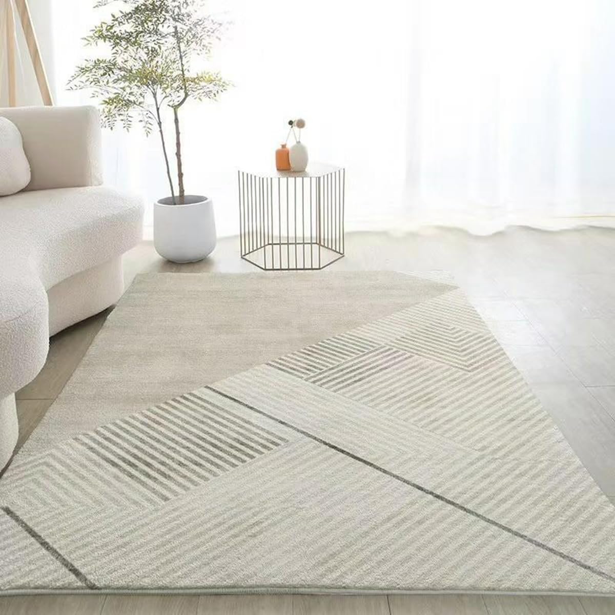 Frisence カーペット ラグマット 絨毯 厚手 防寒 床暖房対応 滑り止め付き 洗える 低ホコリ 防ダニ インテリア ホットカーペット対応 お手入れ簡単 耐久性 耐摩耗性 防音機能 FRIDT36