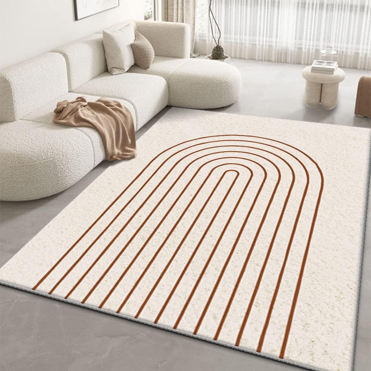 「Tuokus」ラグ カーペット シャギーラグ 洗える ふわふわ 絨毯 厚手 ラグマット 3畳4畳5畳6畳 ホットカーペット&床暖房で使用可能 洗える 模造カシミアラグ 消臭 厚い滑り止め付き サラサラ Fj-112