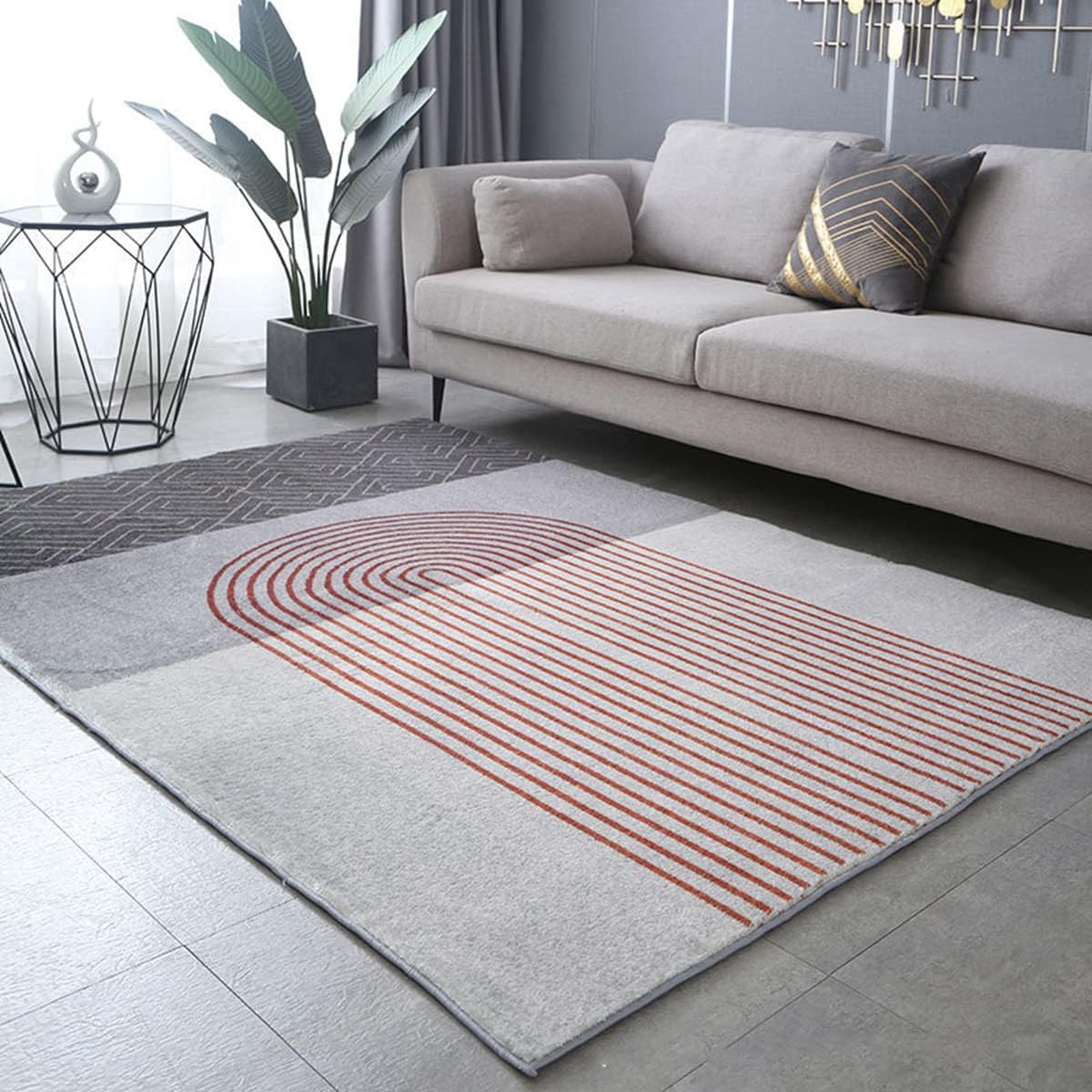 「Tuokus」カーペット 洗える ふわふわラグ 厚い 絨毯 抽象 模造カシミア イミテーションカシミア ラグマット 防ダニ 3畳4畳5畳6畳 かわいい 抗菌 消臭 滑り止め付き サラサラ 長方形 夏秋冬 140*200cm