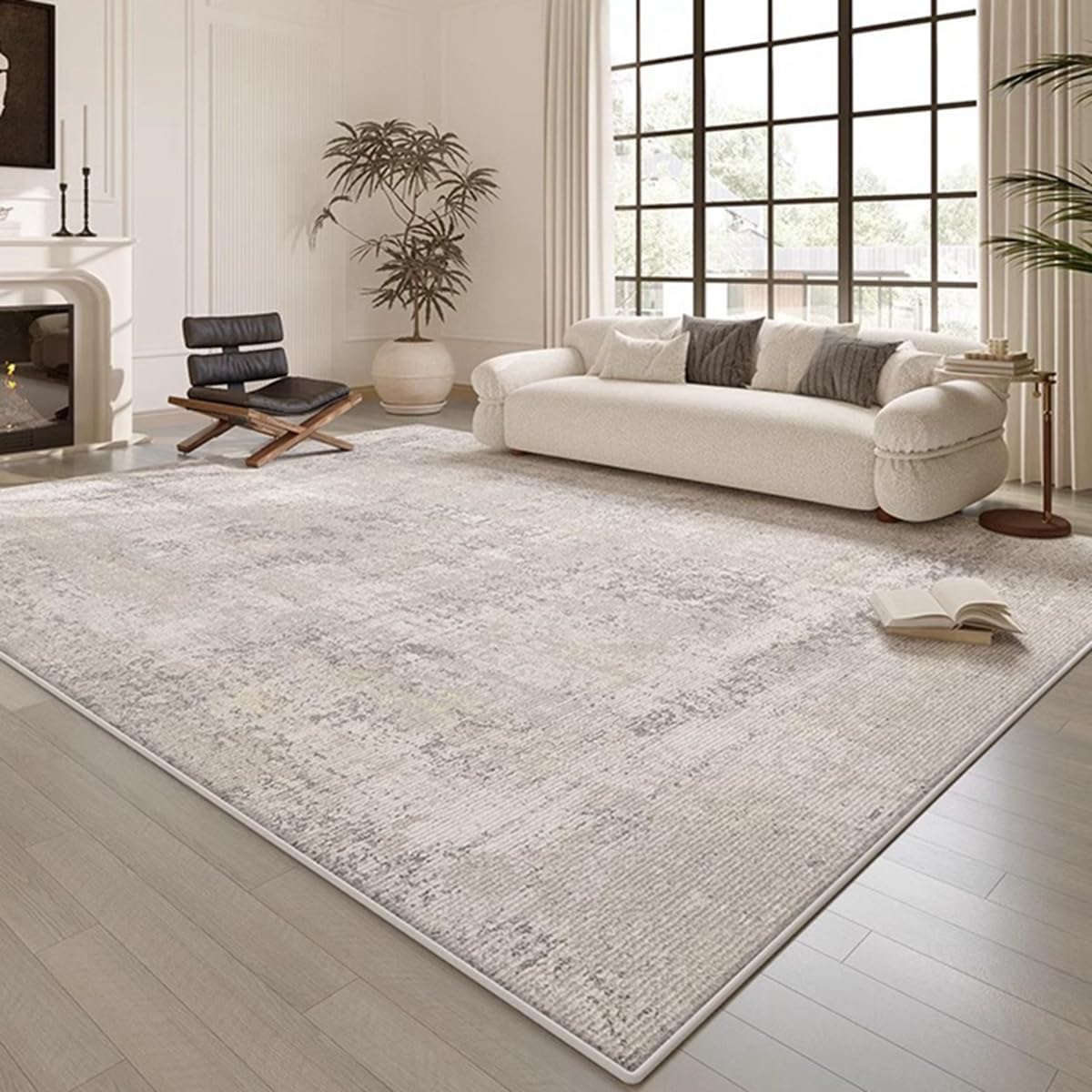 「ORRMALL」カーペット ラグマット ラグ 滑り止め付き センターカーペット 模造カシミヤ 3畳4畳5畳6畳 厚み 長方形 絨毯 抗菌防臭 防ダニ 床暖房対応 シャギーラグ 絨毯 滑り止め付き ふわふわ サラサラ 長方形 カラフルパターン ORFYR126