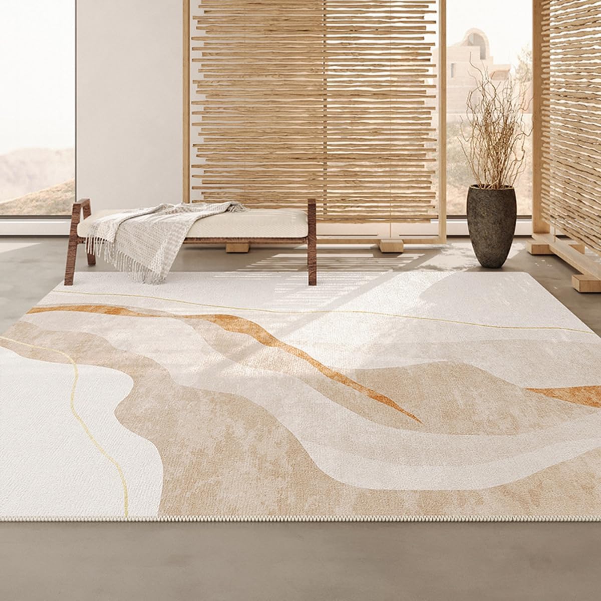 「Tuokus」ラグ カーペット 160×120cm ラグマット シャギーラグ 洗える ふわふわ 絨毯 厚手 3畳4畳5畳6畳 ホットカーペット&床暖房で使用可能 洗濯可 模造カシミアラグ 消臭 厚い滑り止め付き サラサラ イミテーションカシミア 模造カシミア TFYRj-294