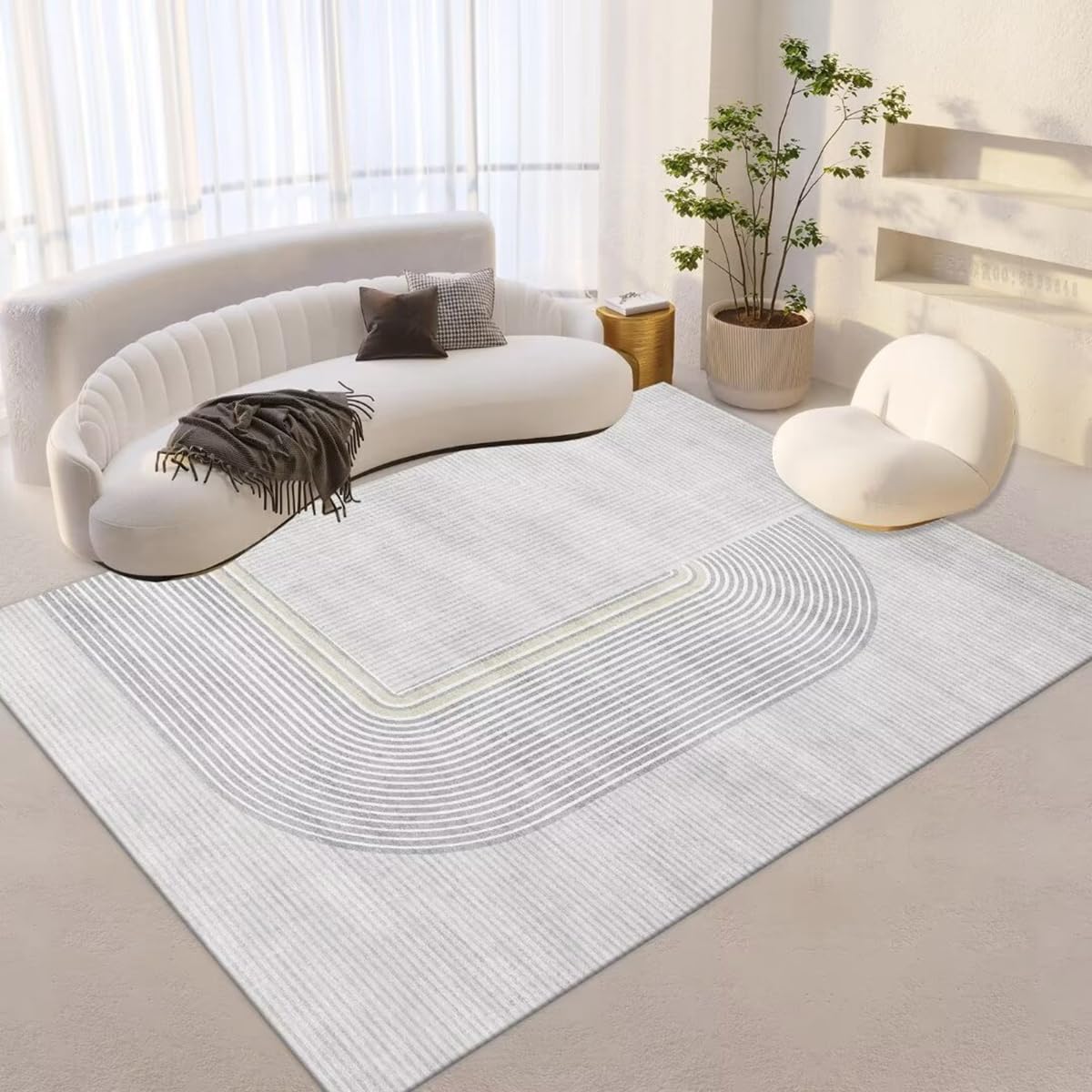 「Tuokus」ラグ カーペット 160×120cm ラグマット シャギーラグ 洗える ふわふわ 絨毯 厚手 3畳4畳5畳6畳 ホットカーペット&床暖房で使用可能 洗濯可 模造カシミアラグ 消臭 厚い滑り止め付き サラサラ イミテーションカシミア 模造カシミア TFYRj-300A